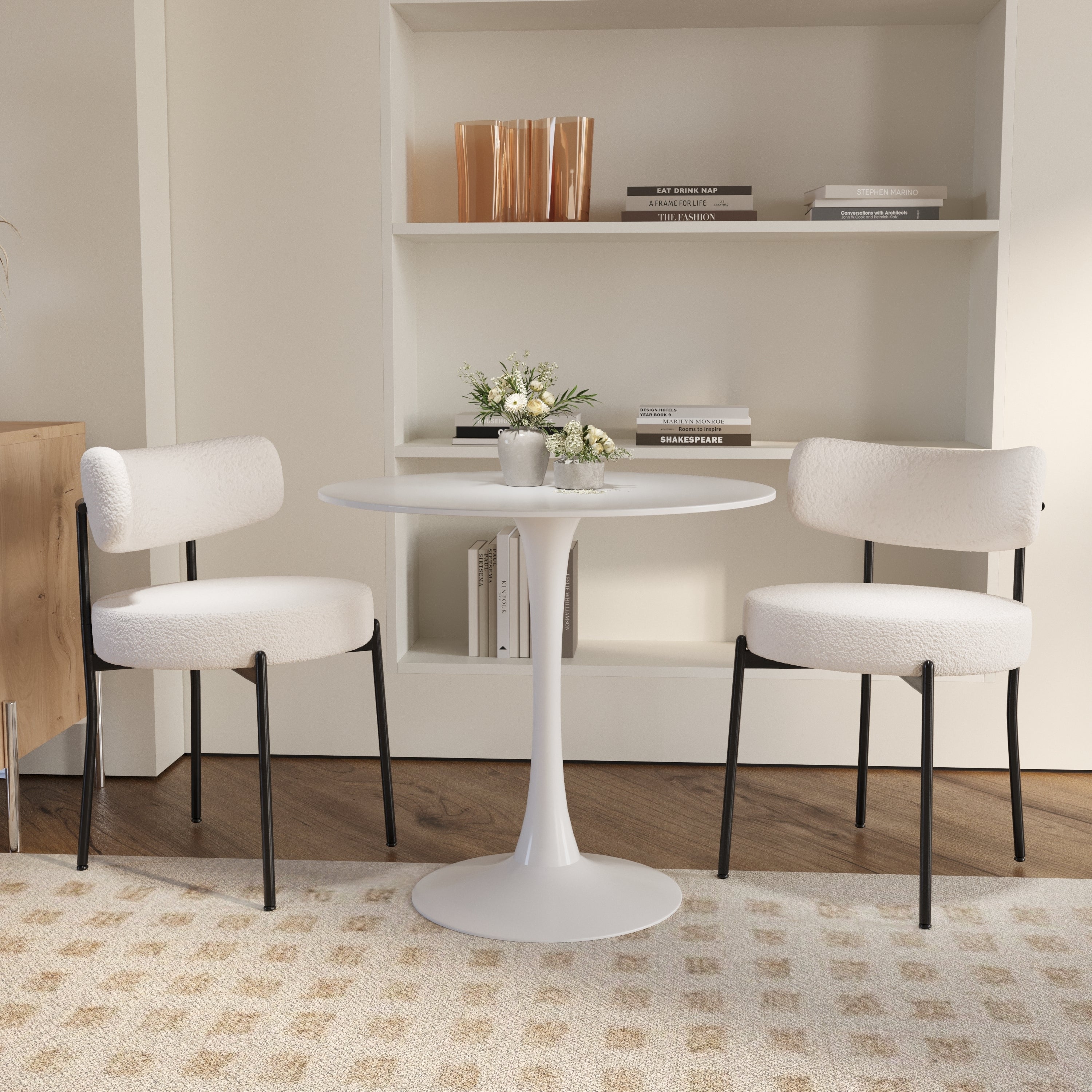 Round Dining Table Set for 2 - 31.5"
