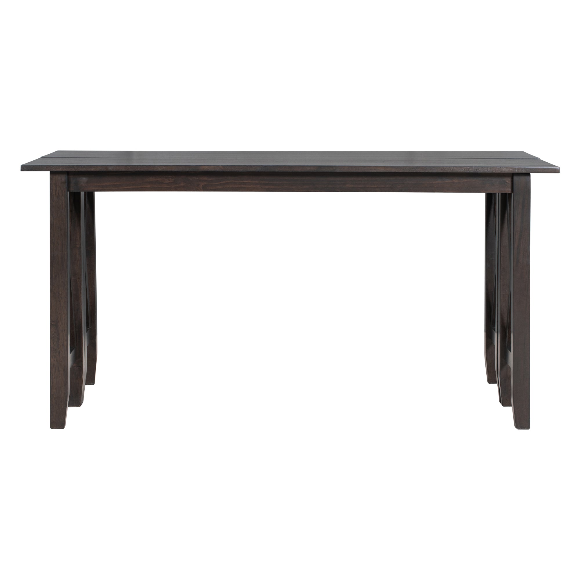 6-Pc Dining Set, Foldable Table & Bench (Espresso)