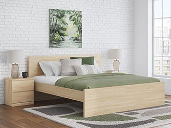 Onita - Natural - King Platform Bed Panels