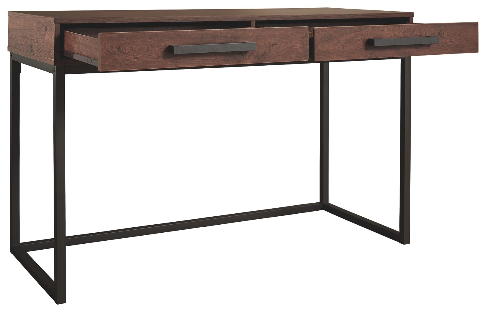 Horatio - Warm Brown / Gunmetal - Home Office Small Desk