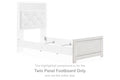 Altyra - Twin Panel Footboard - White