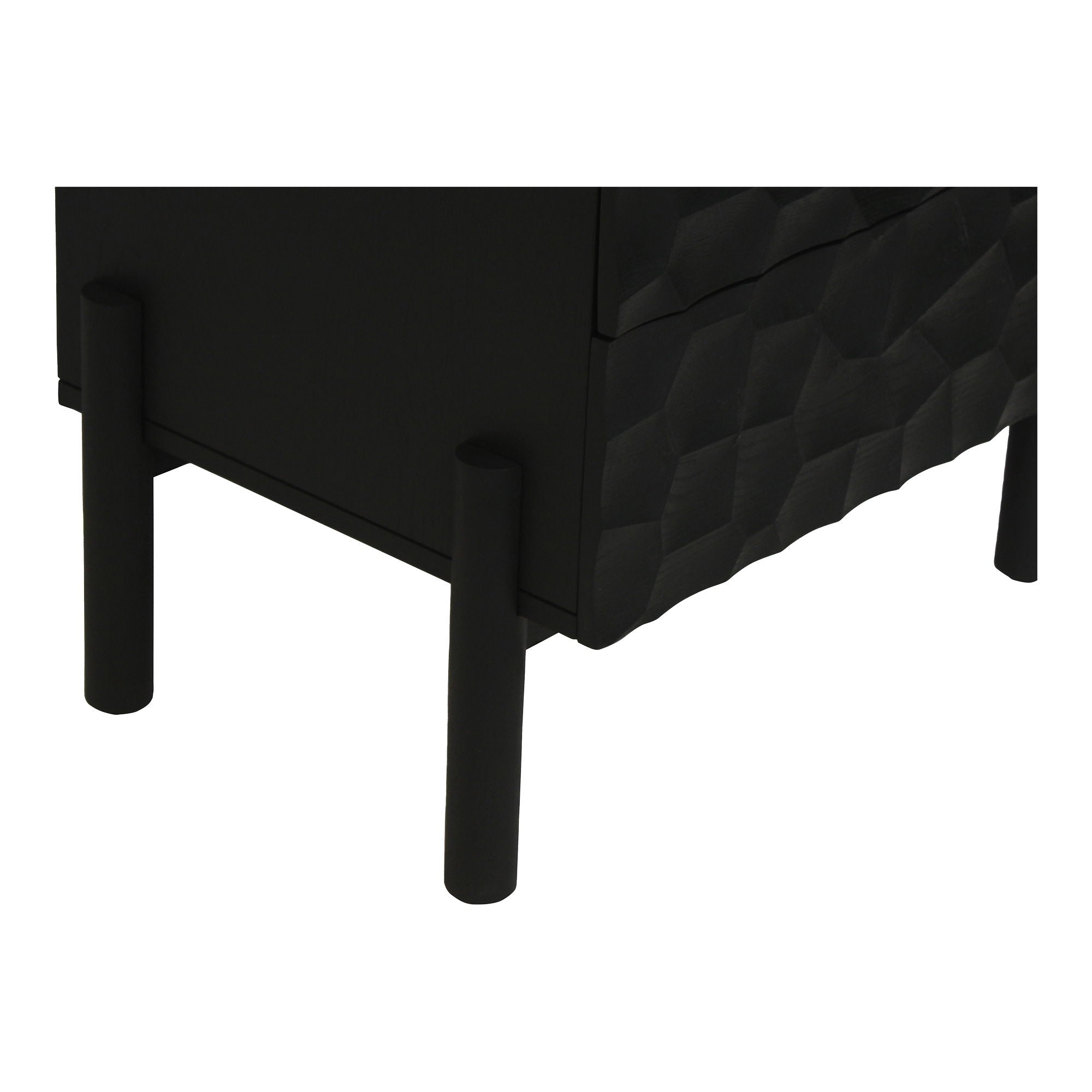 Misaki - Nightstand - Black