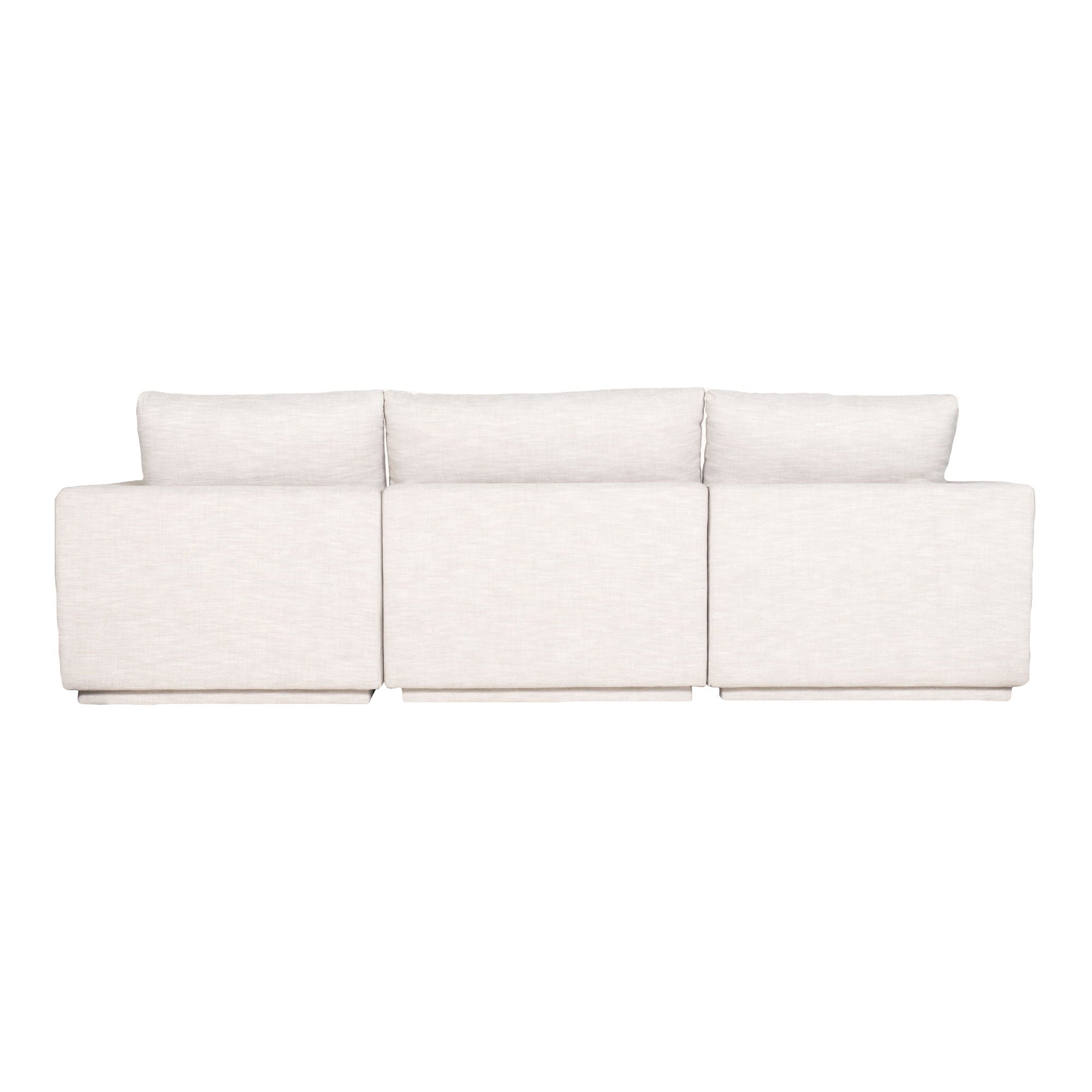 Moe's Justin L Modular Sectional - Taupe - Comfy & Stylish