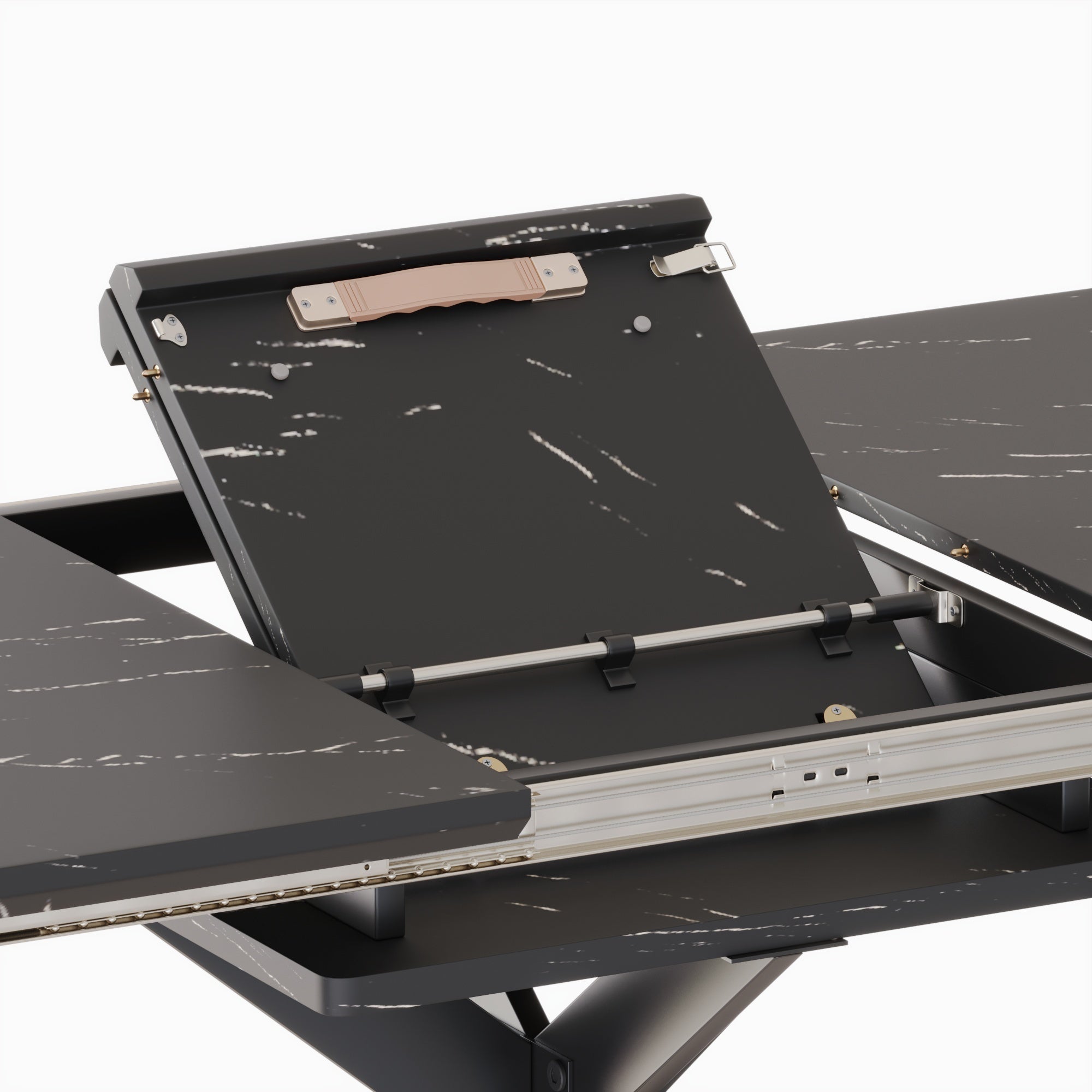 62" Extendable Dining Table Set for 6-8 People
