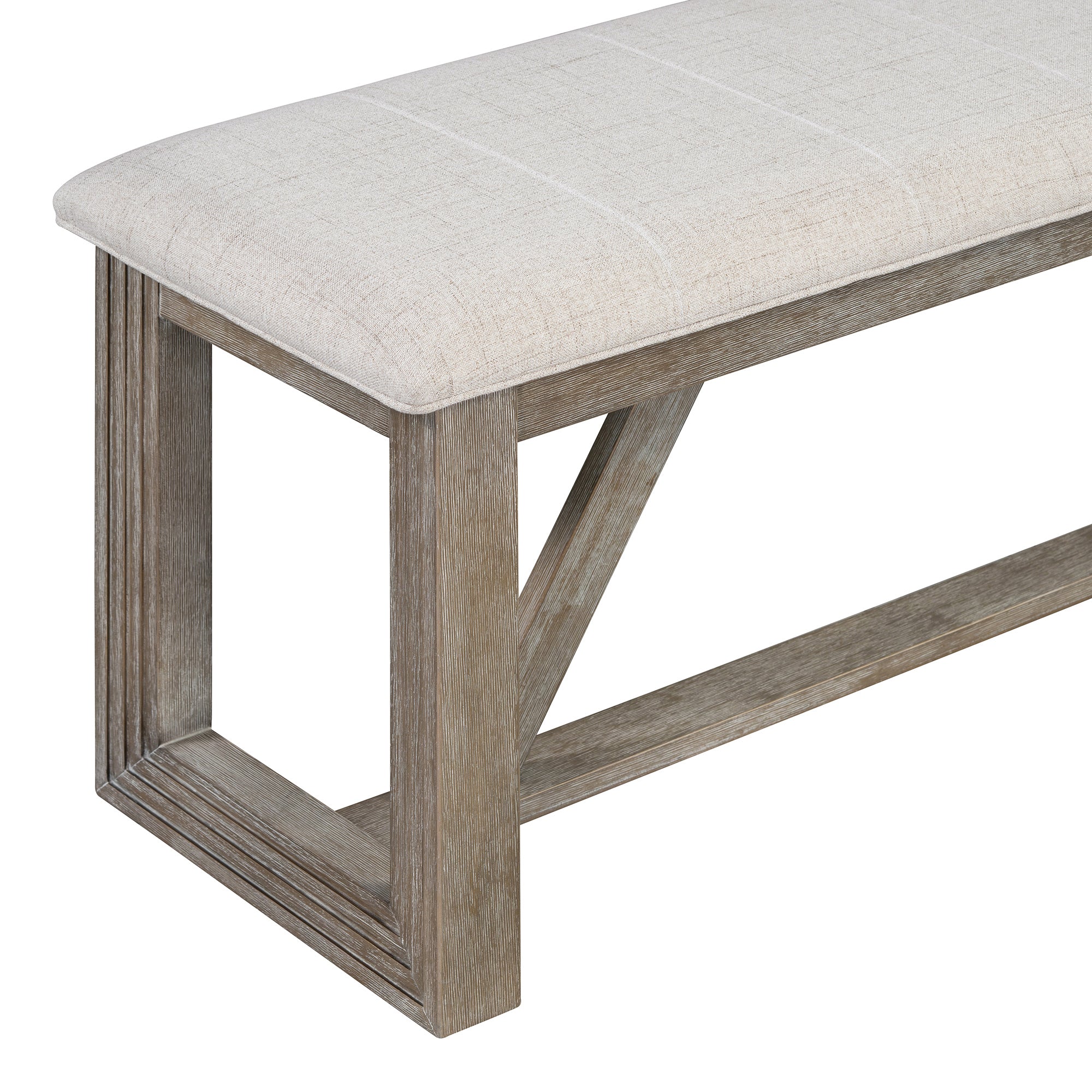 6-Pc Retro Dining Set Gray