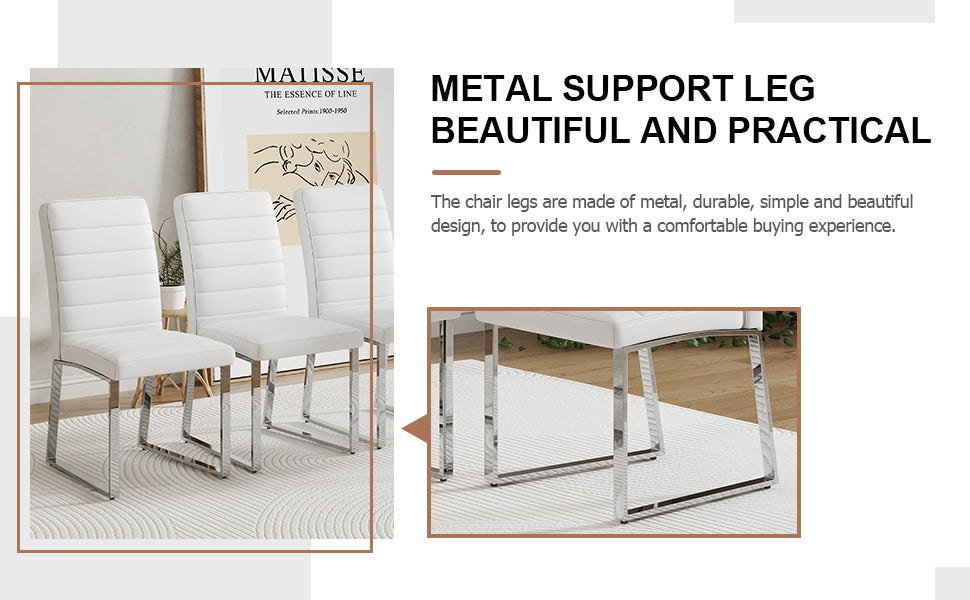Modern Glass Dining Table Set (6-8 Person)