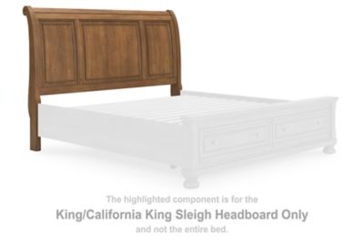 Feddinger - Medium Brown - King/California King Sleigh Headboard