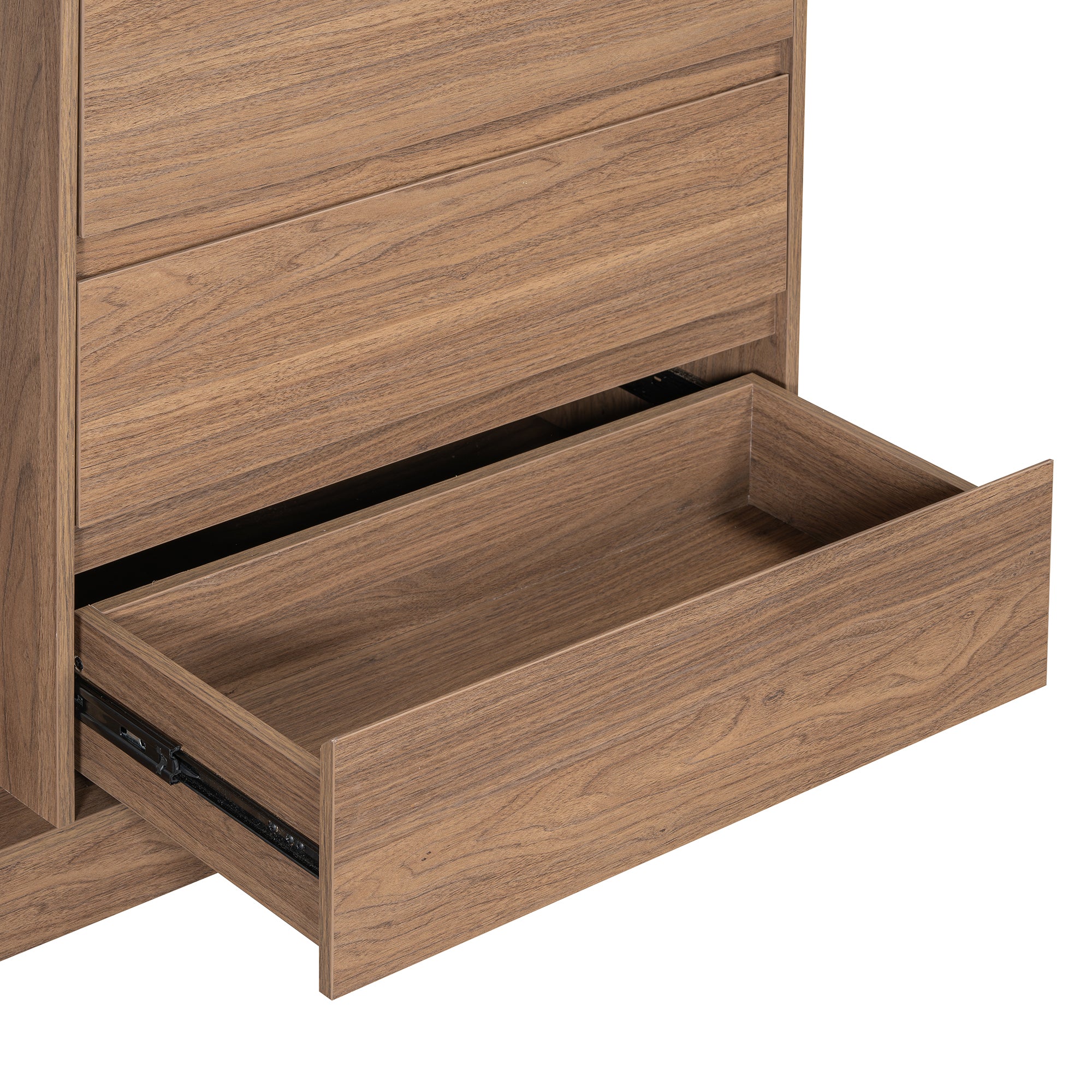 Espresso Wardrobe with Drawers & Shelves