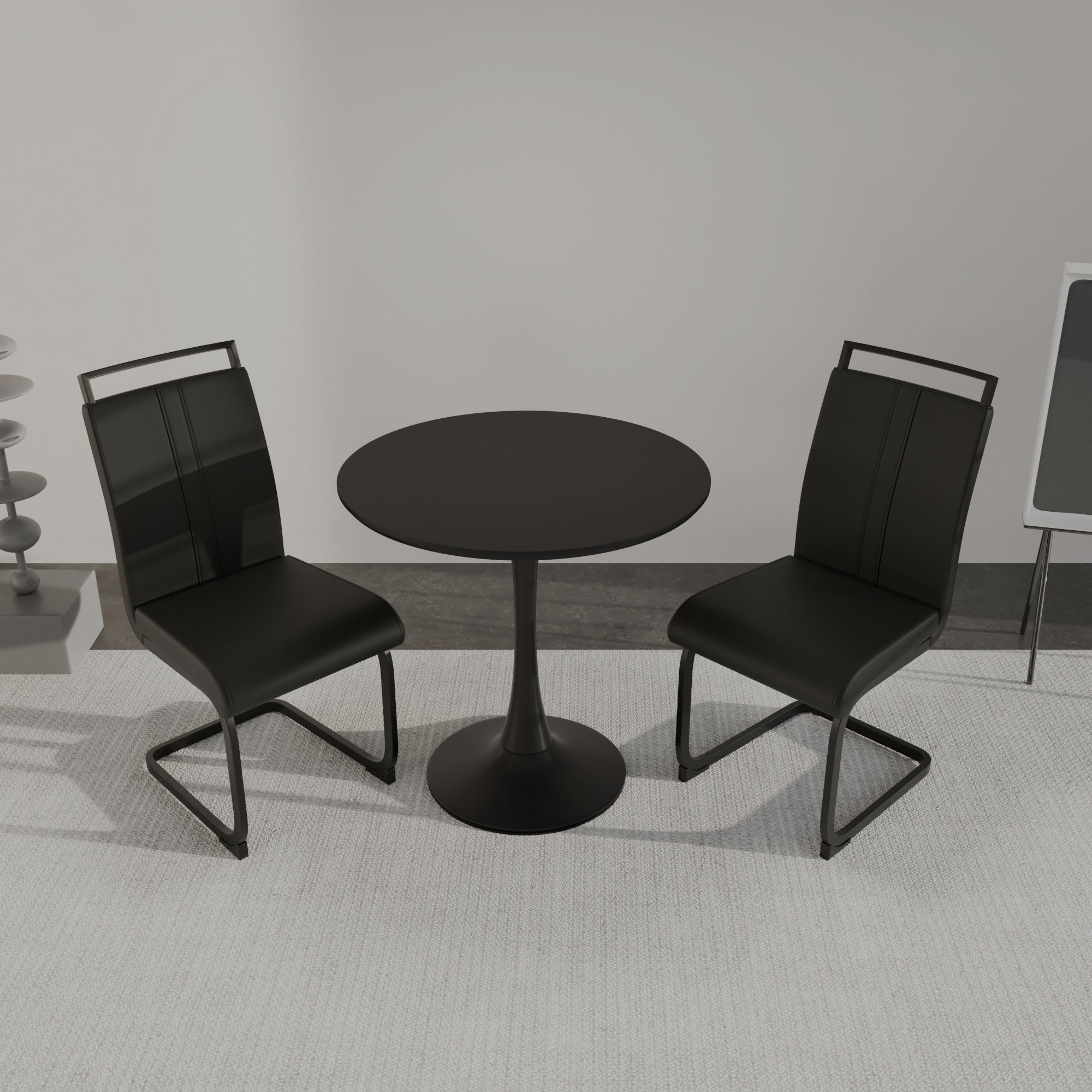 Round Tulip Dining Table Set for 2-4
