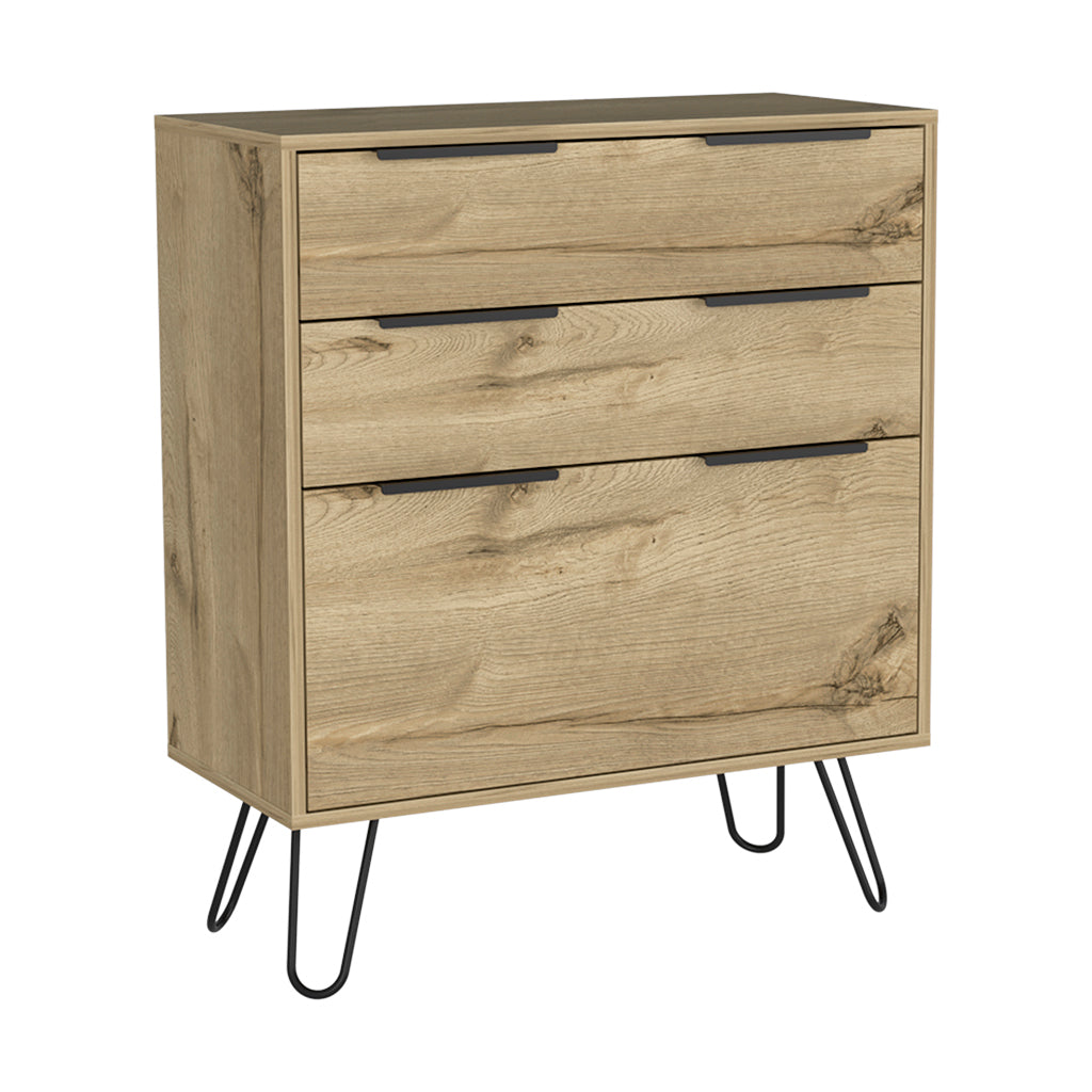 Augusta 3-Drawer Dresser | Light Oak