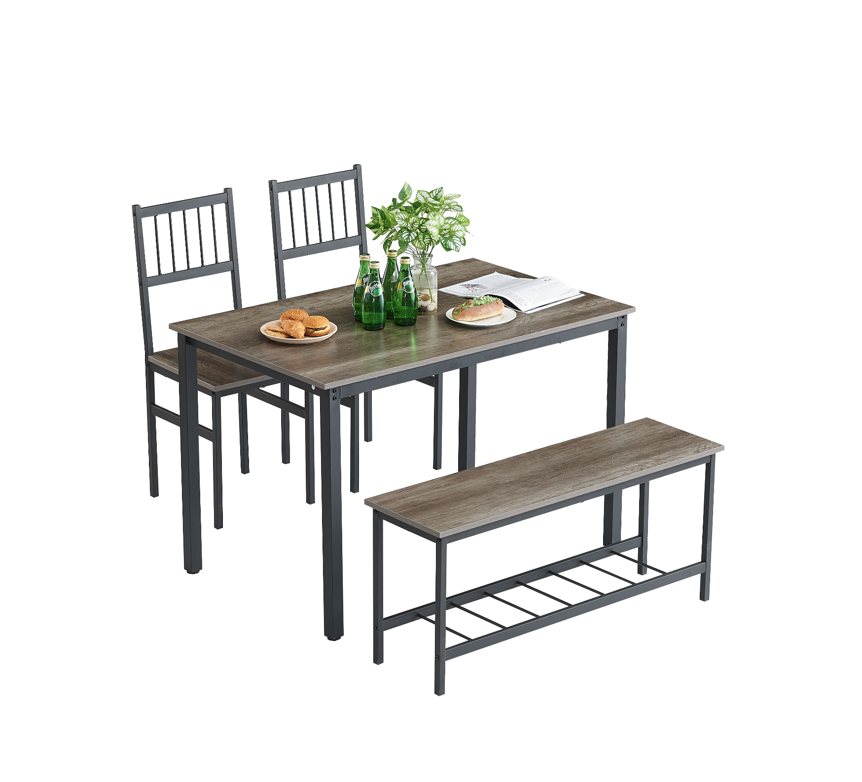 Kitchen Table Set for 4 w/ Benches | [Brand Name]