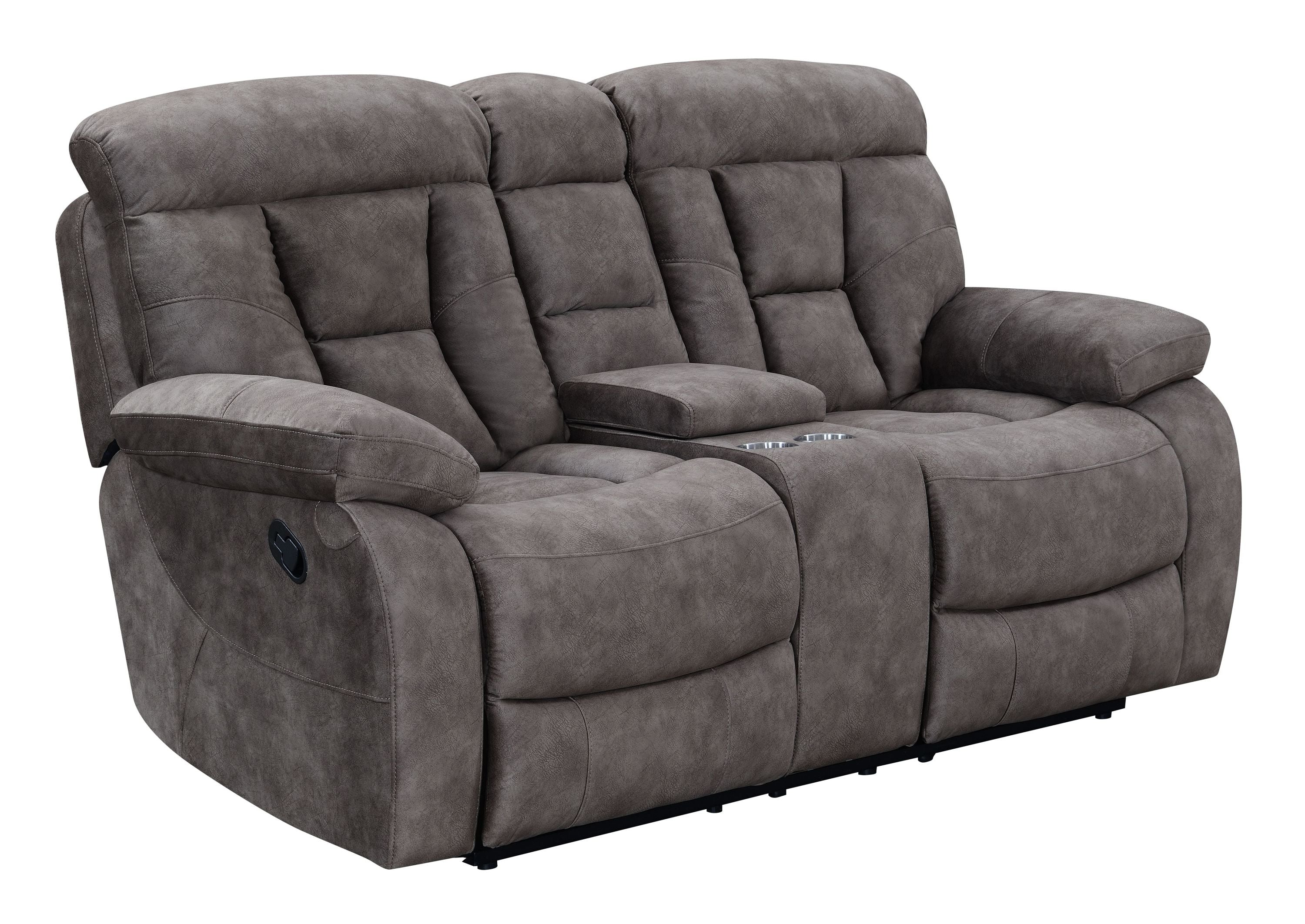 Bogata Dark Gray Console Loveseat | Compact Sofa