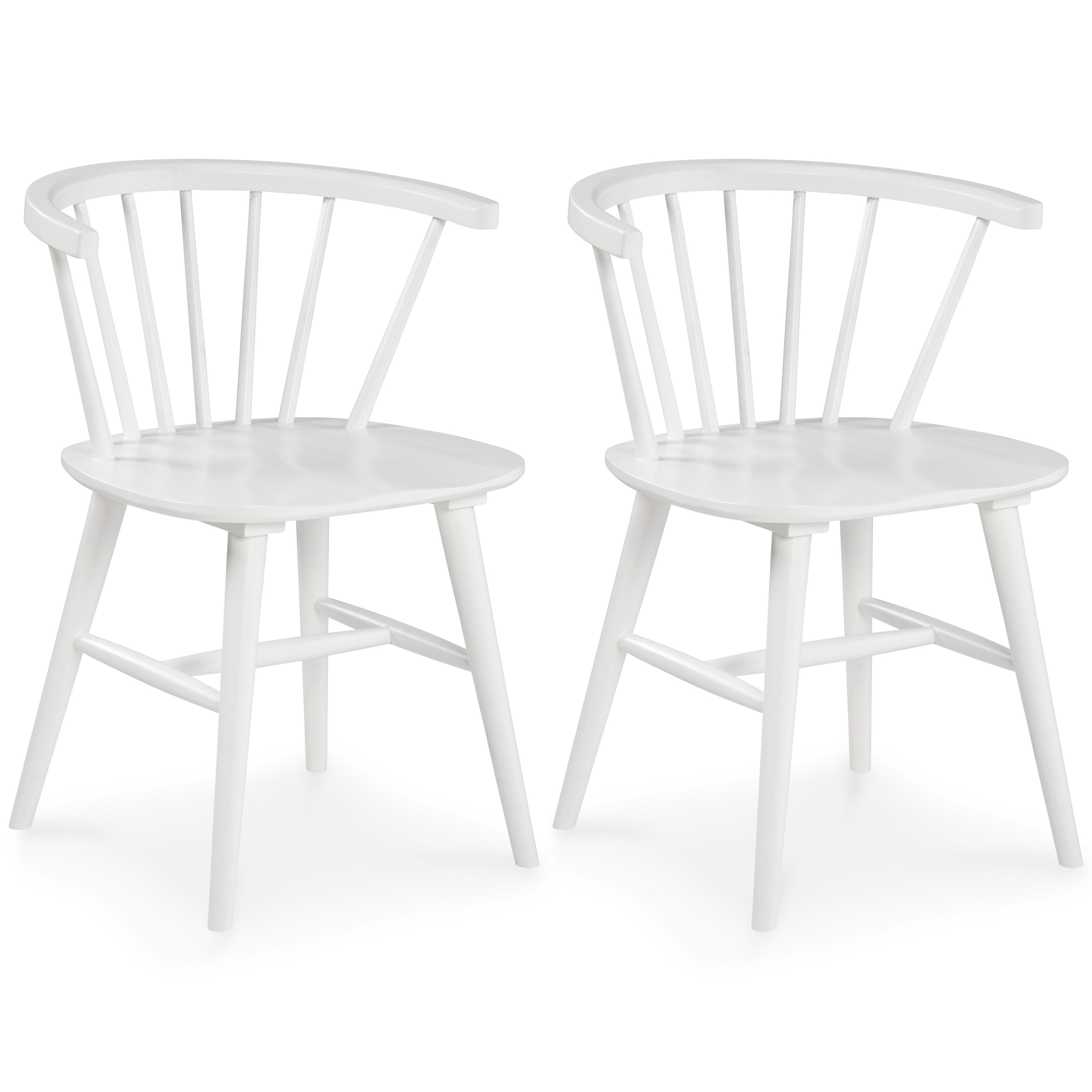 Grannen White Dining Room Side Chair (Set of 2) - Modern Farmhouse