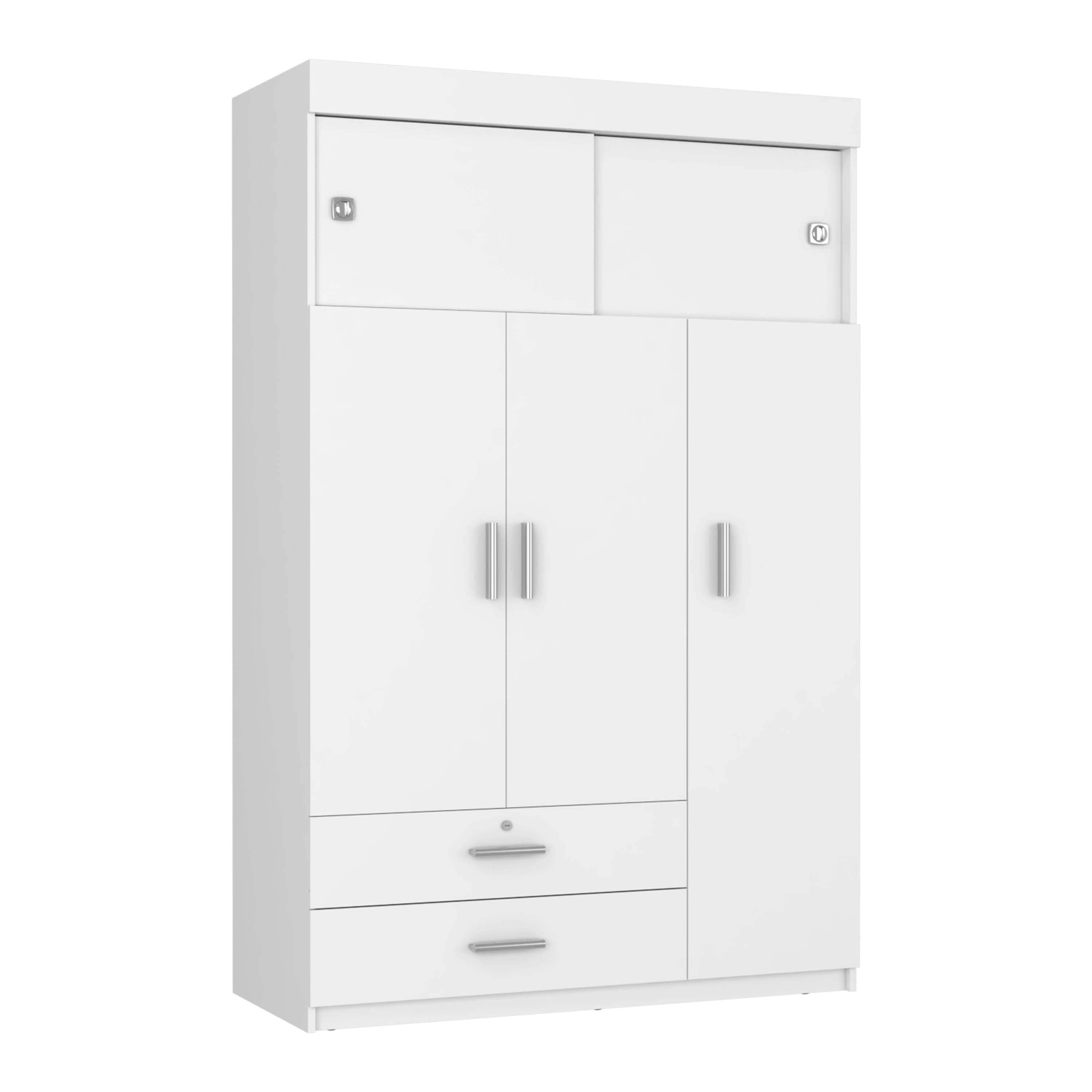 Omaha 2-Piece Armoire & Dresser Set, White