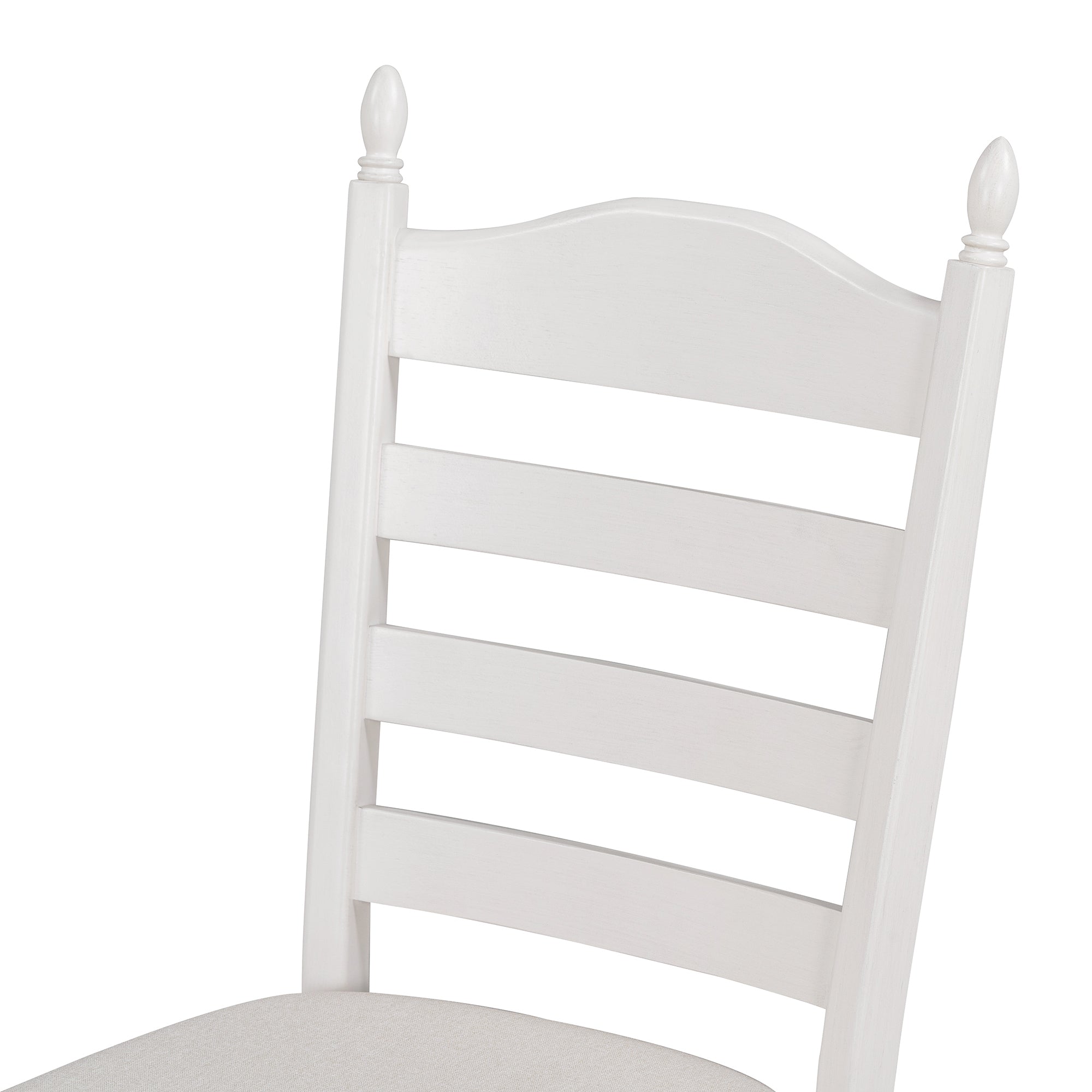 5-Pc Retro Extendable Dining Set, Antique White