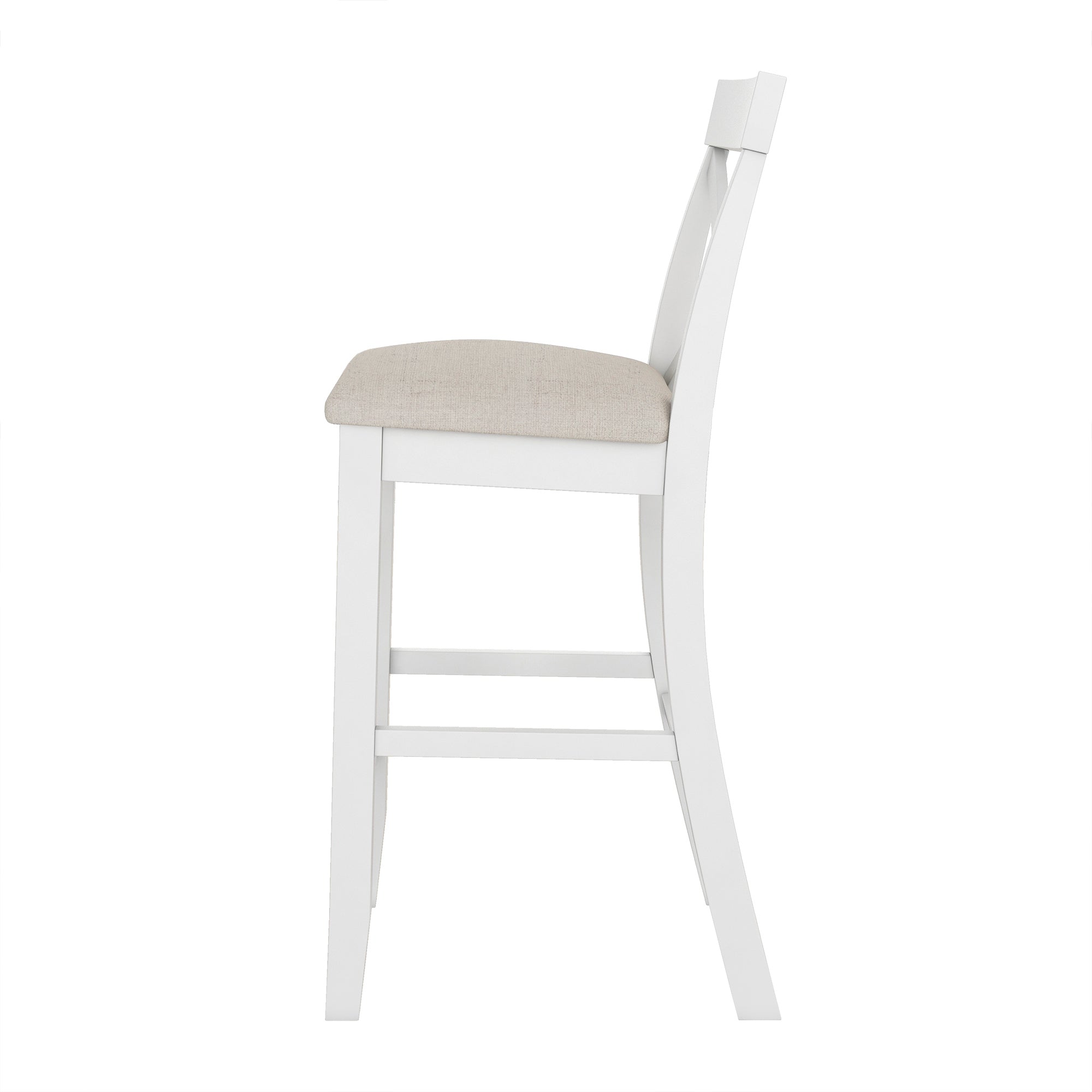 Farmhouse 48" Bar Height Dining Set (Cherry+White)