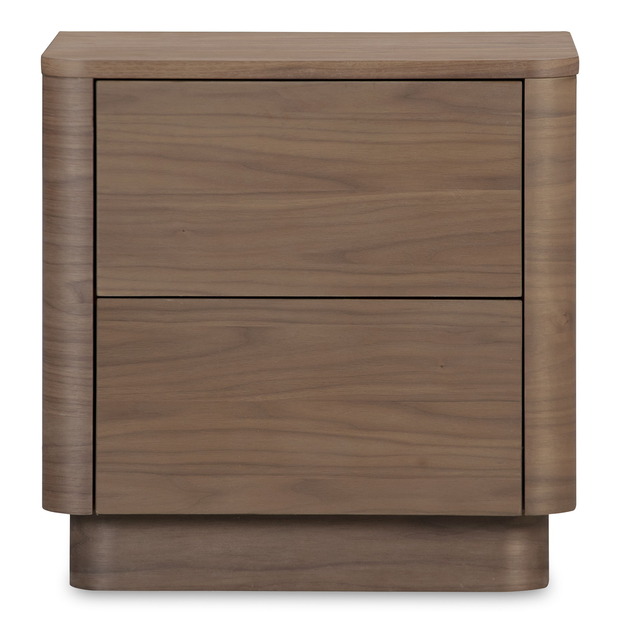 Round - Off Tall Nightstand - Dark Brown