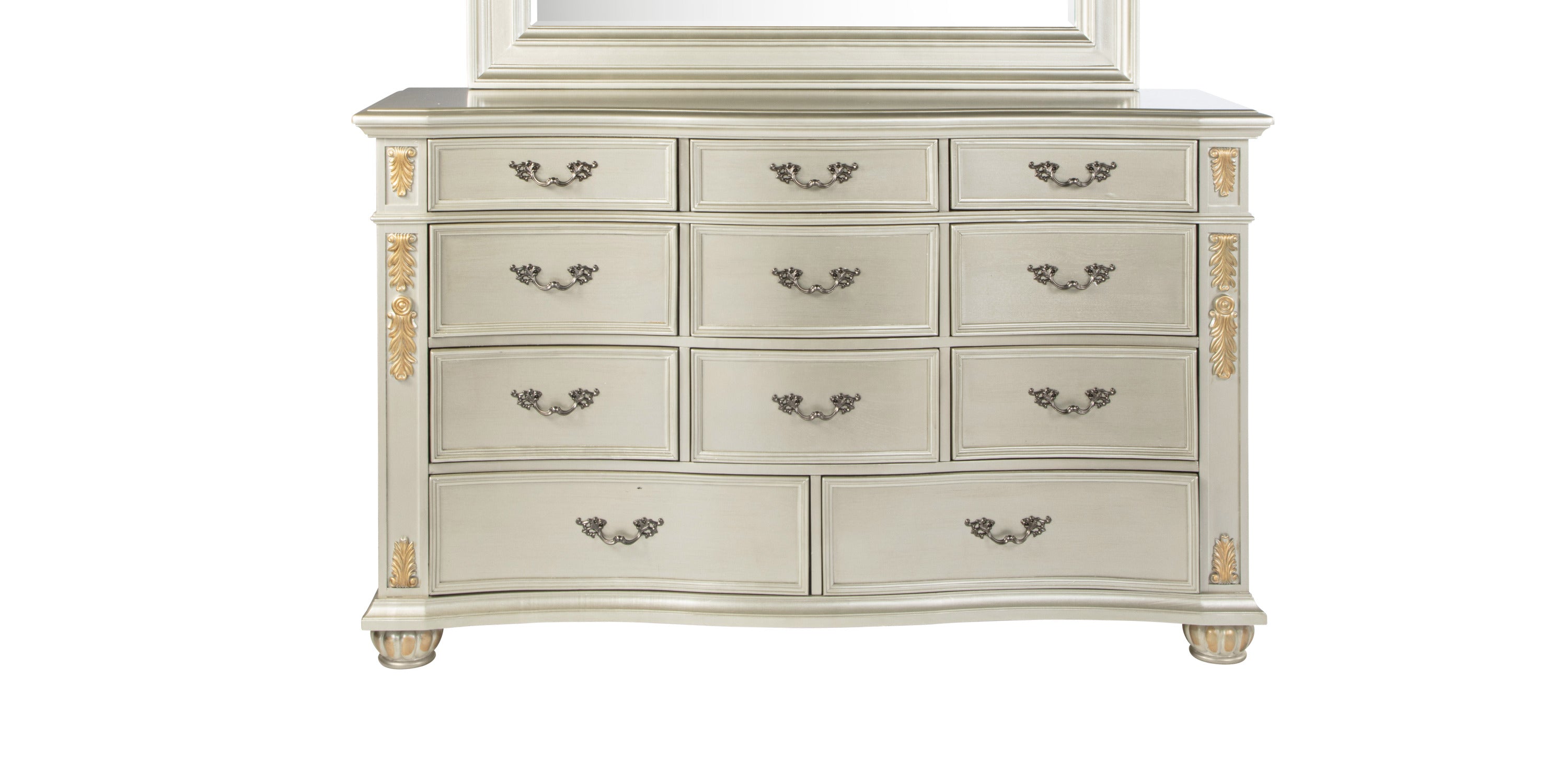 Lyon G07103-D Silver Champagne Dresser - Elegant Storage Solution