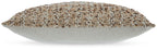 Vorlane pillow, light brown textured face with light gray solid back