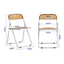 Clear Folding Chair - Space-Saving Seating