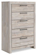 Broachmyn - Five Drawer Chest - Gray