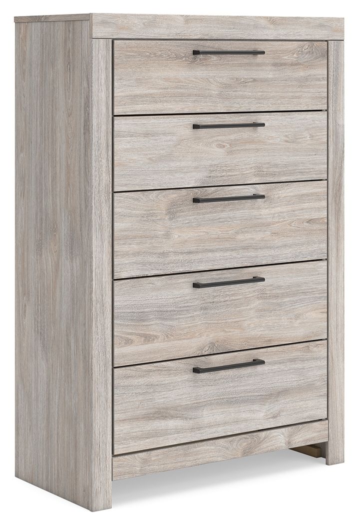 Broachmyn - Five Drawer Chest - Gray