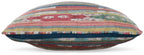 Orensburgh striped pillow viewed from the side with rounded edge