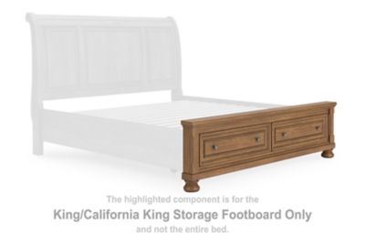 Feddinger - Medium Brown - King/California King Storage Footboard