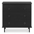 Reagan - 3 Drawer Nightstand - Black