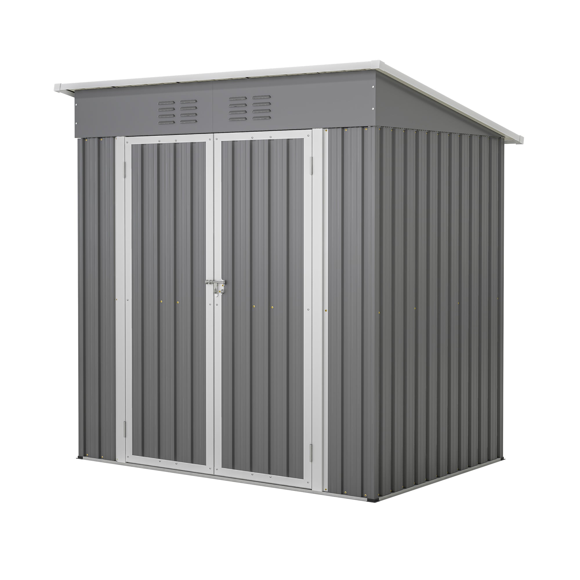 6x4 Metal Storage Shed - Lockable Outdoor Garden Shed-American Furniture Outlet