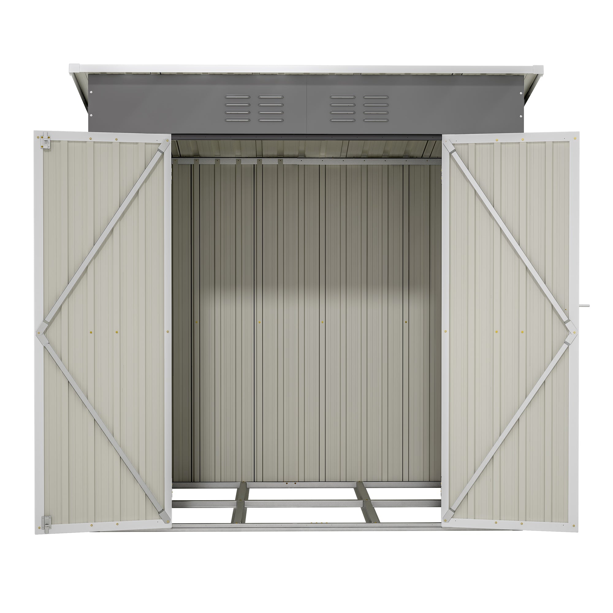 6x4 Metal Storage Shed - Lockable Outdoor Garden Shed-American Furniture Outlet