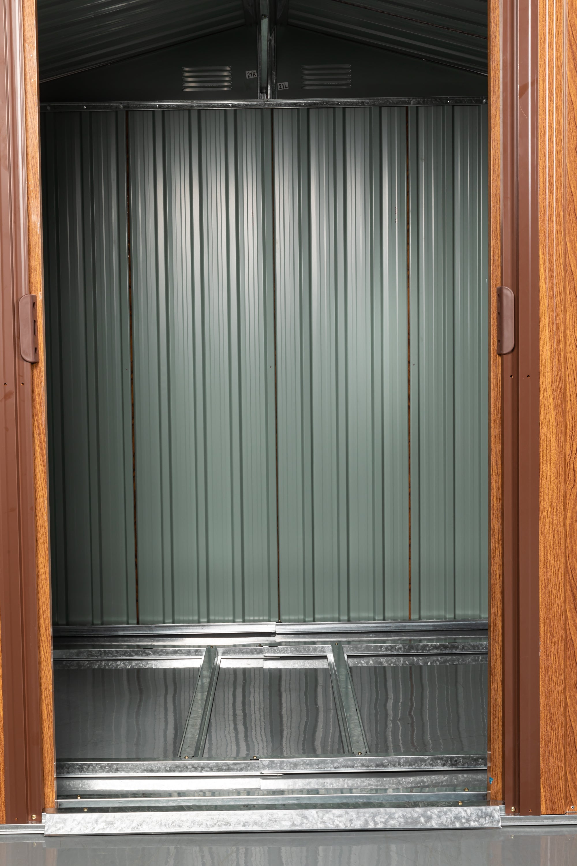 6x6 Metal Storage Shed w/ Foundation & Window - [Brand Name]-American Furniture Outlet
