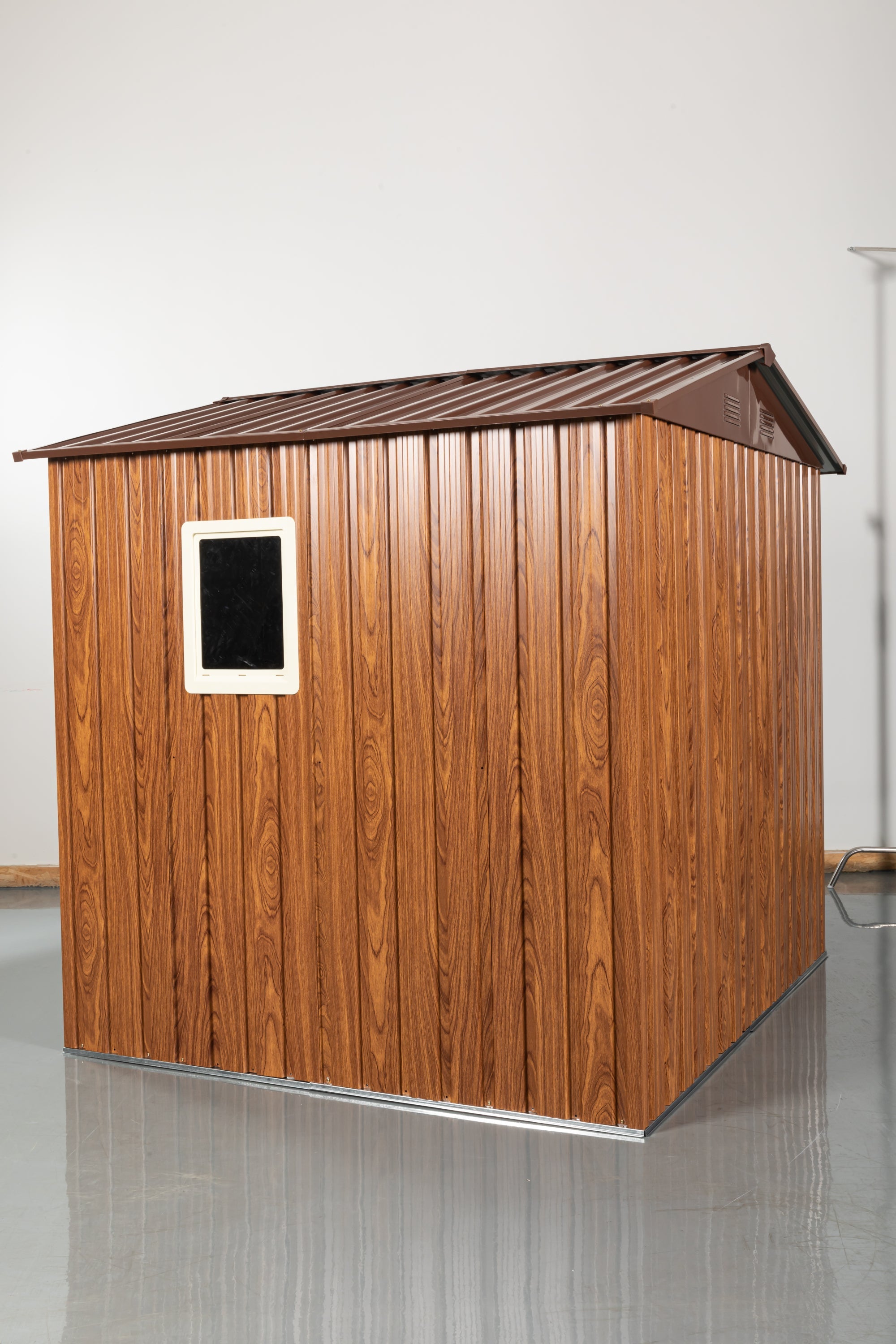 6x6 Metal Storage Shed w/ Foundation & Window - [Brand Name]-American Furniture Outlet