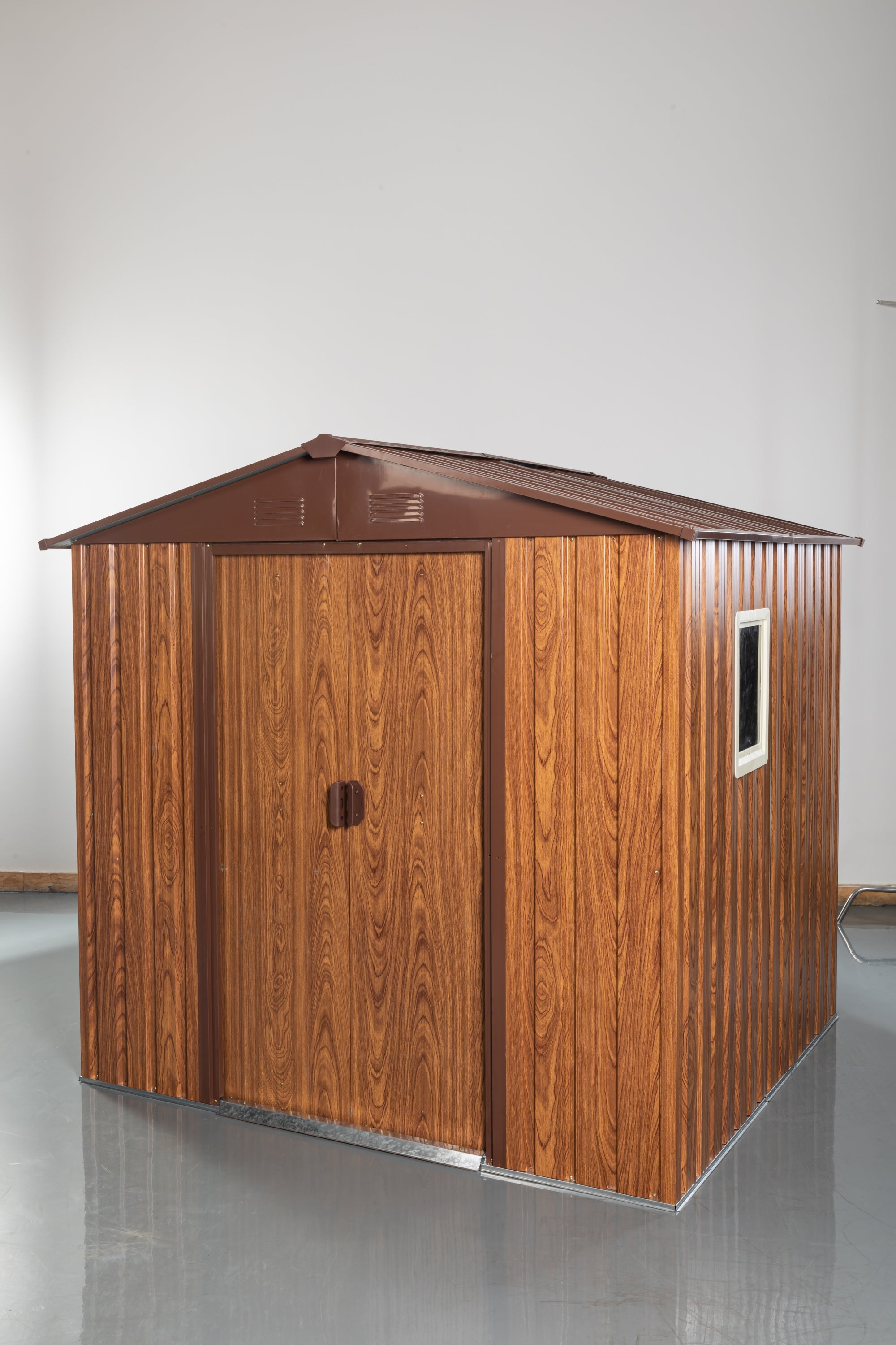6x6 Metal Storage Shed w/ Foundation & Window - [Brand Name]-American Furniture Outlet
