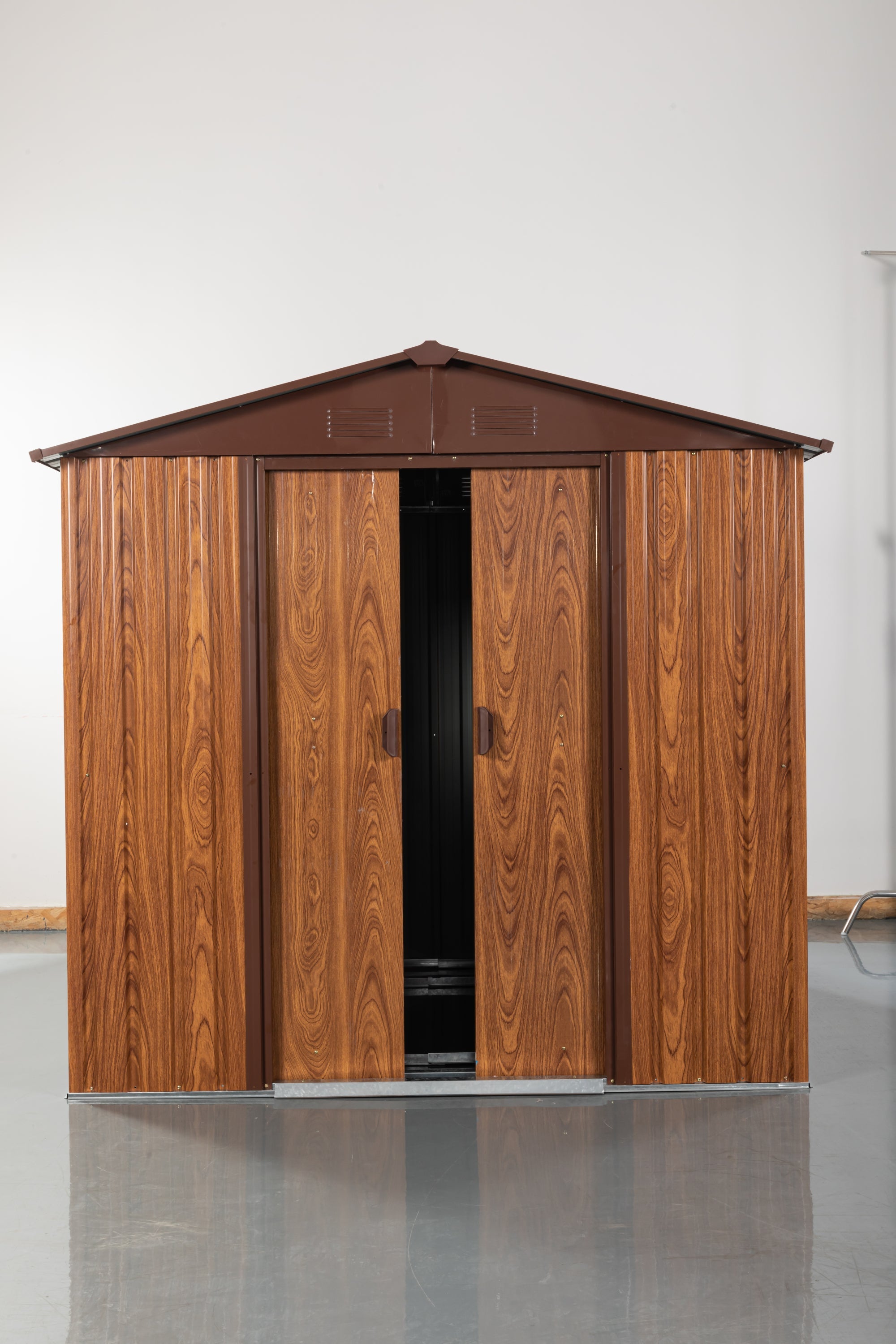 6x6 Metal Storage Shed w/ Foundation & Window - [Brand Name]-American Furniture Outlet