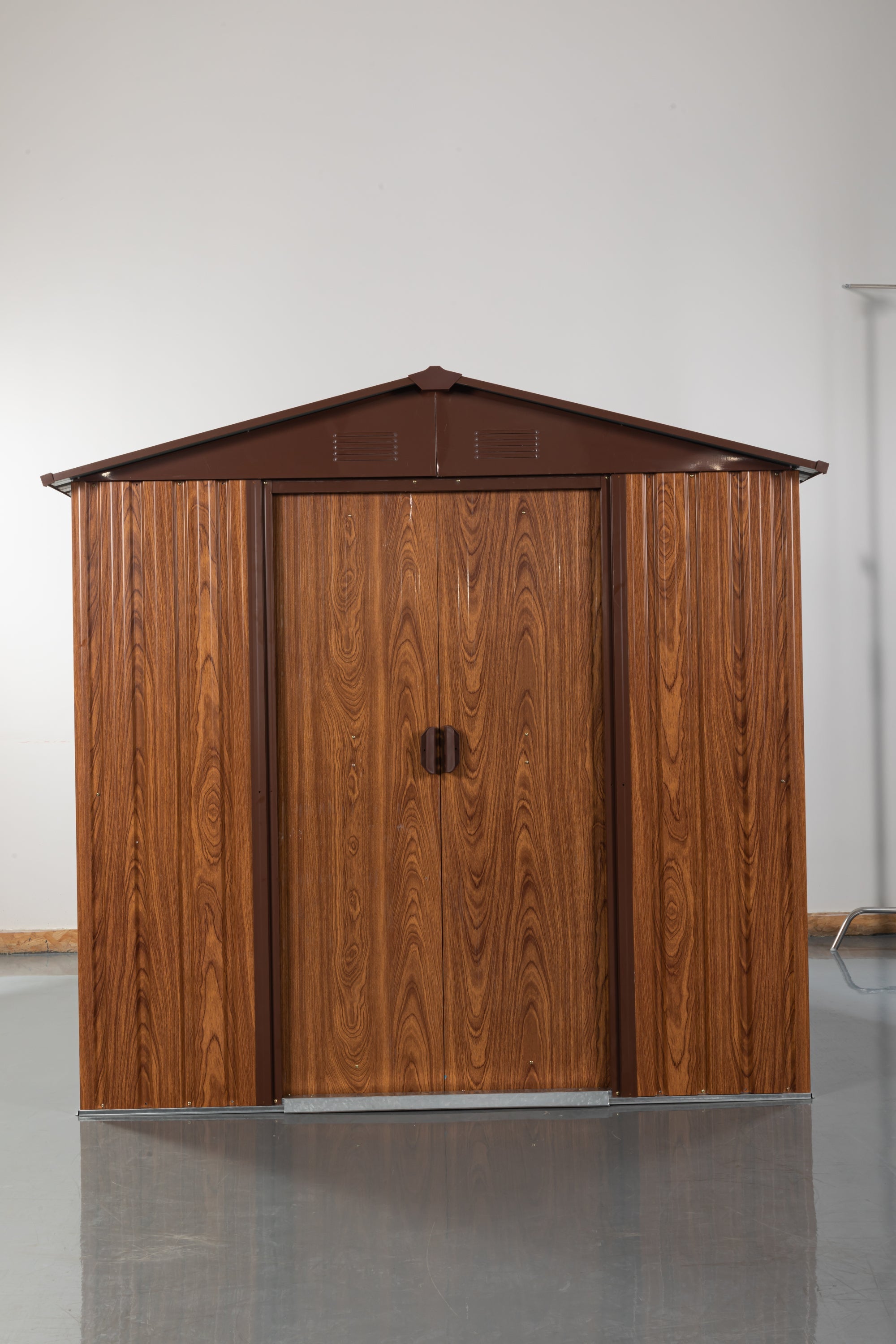 6x6 Metal Storage Shed w/ Foundation & Window - [Brand Name]-American Furniture Outlet