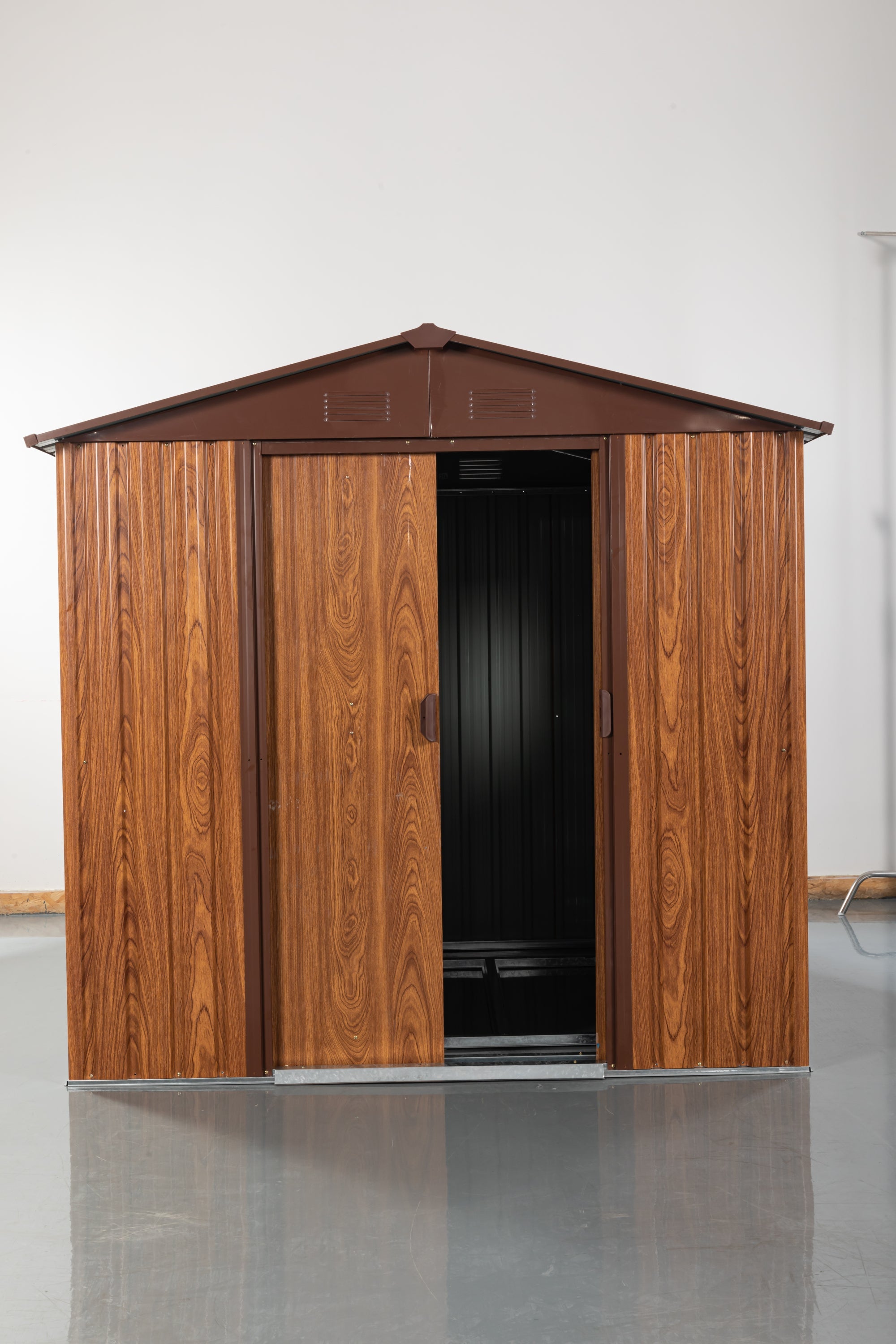 6x6 Metal Storage Shed w/ Foundation & Window - [Brand Name]-American Furniture Outlet