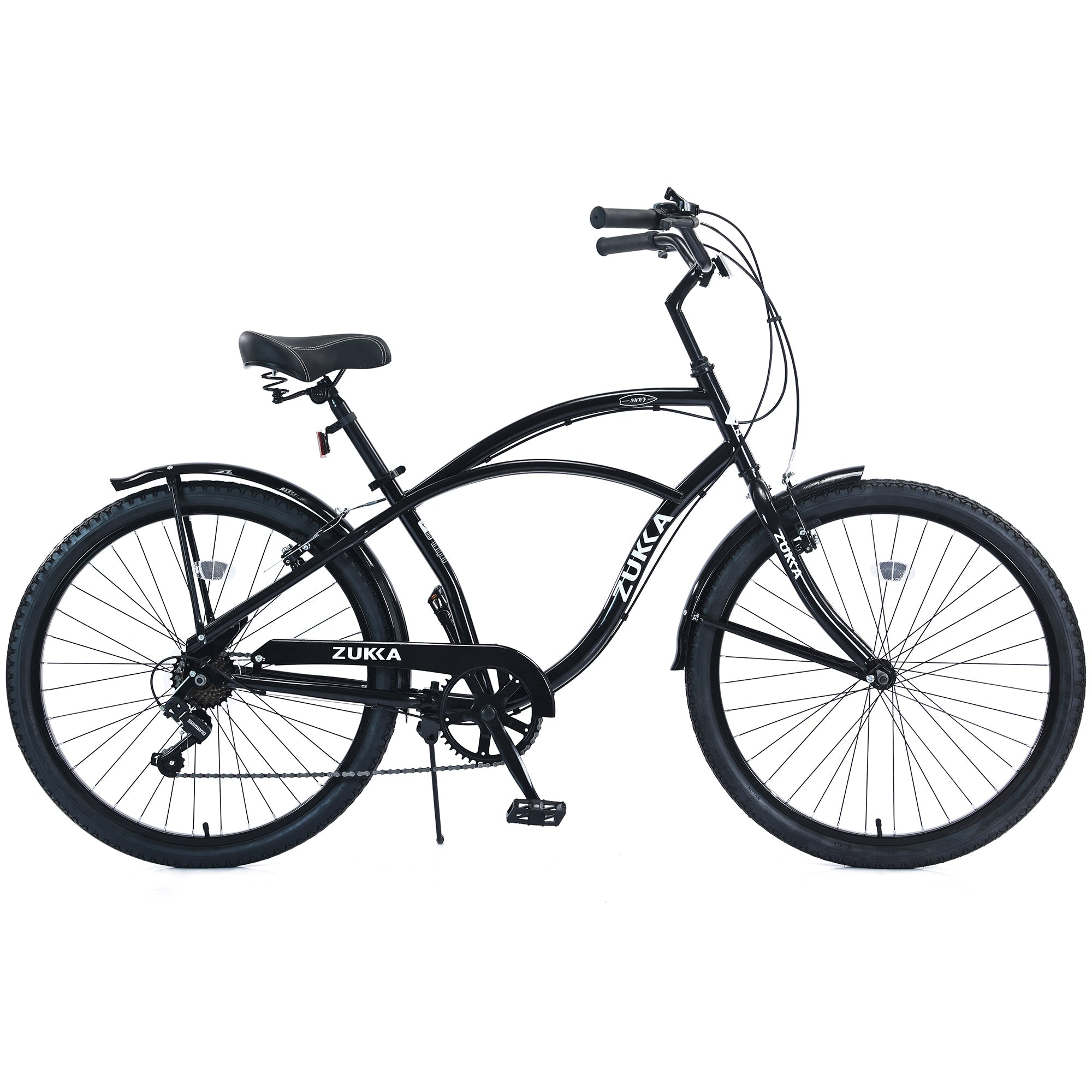 7 Speed Men's Beach Cruiser Bike - 26 Inch, Multiple Colors-American Furniture Outlet