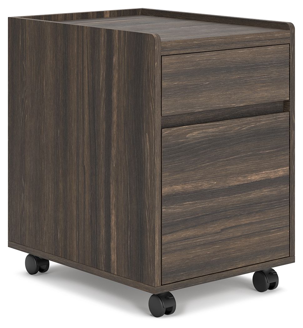 Zendex - Dark Brown - File Cabinet