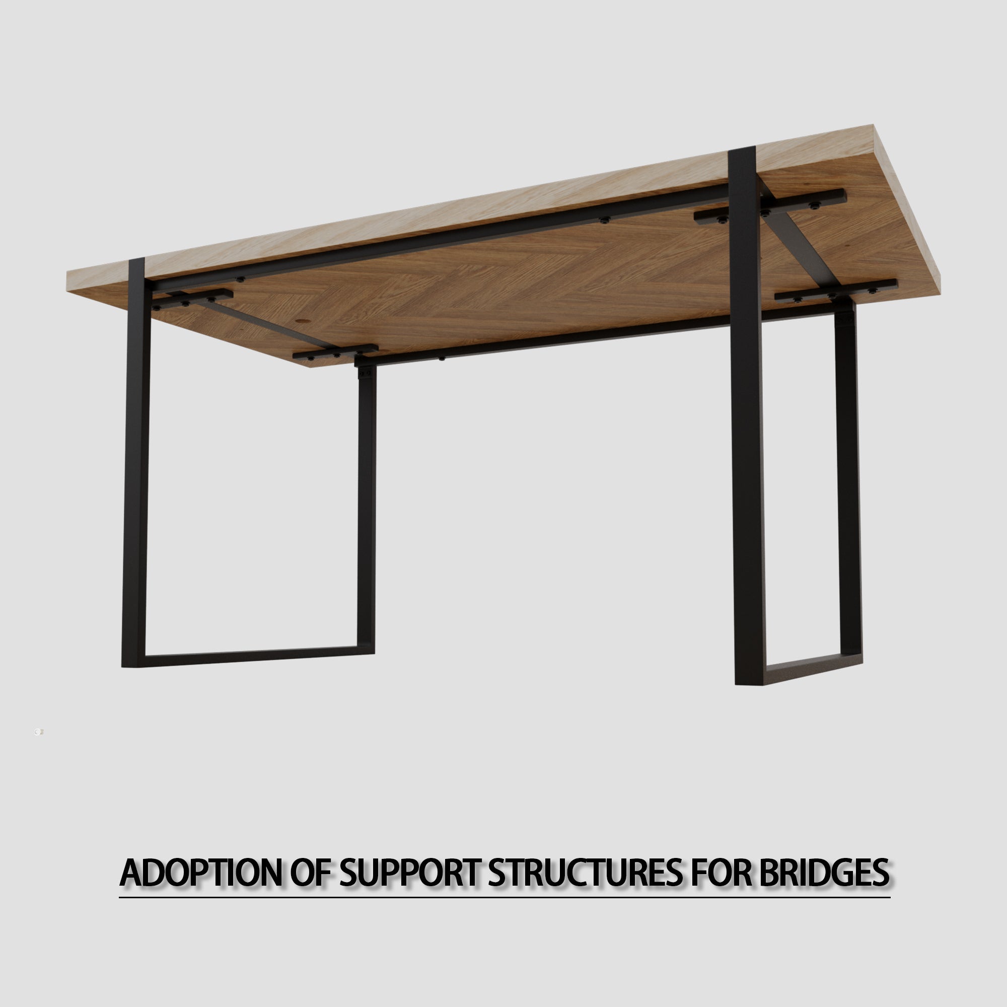 59" Modern Dining Table Set w/ 4 Suede Chairs