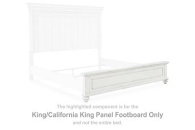 Kanwyn - Whitewash - King/Cal King Panel Footboard