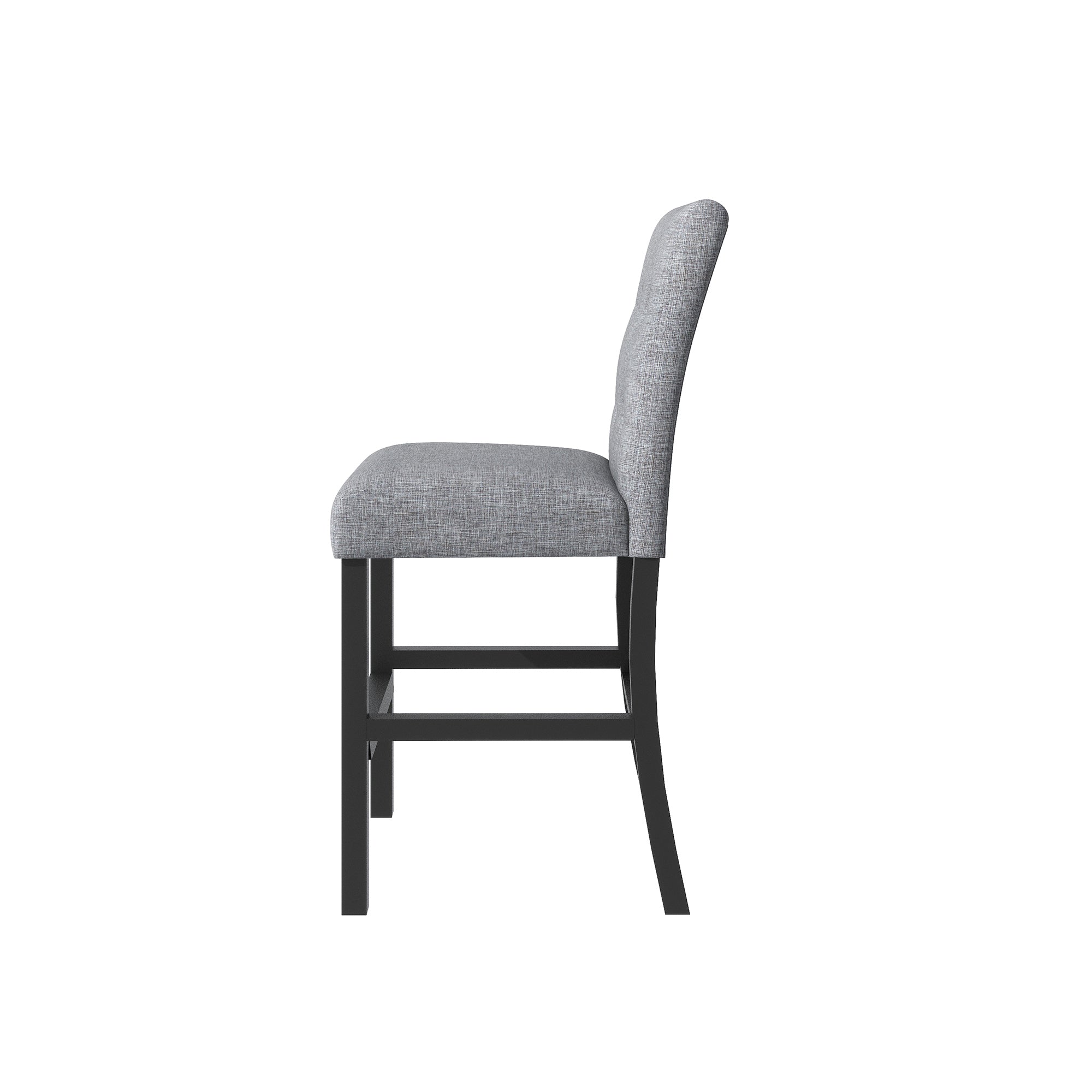5-Piece Counter Height Dining Set, Black
