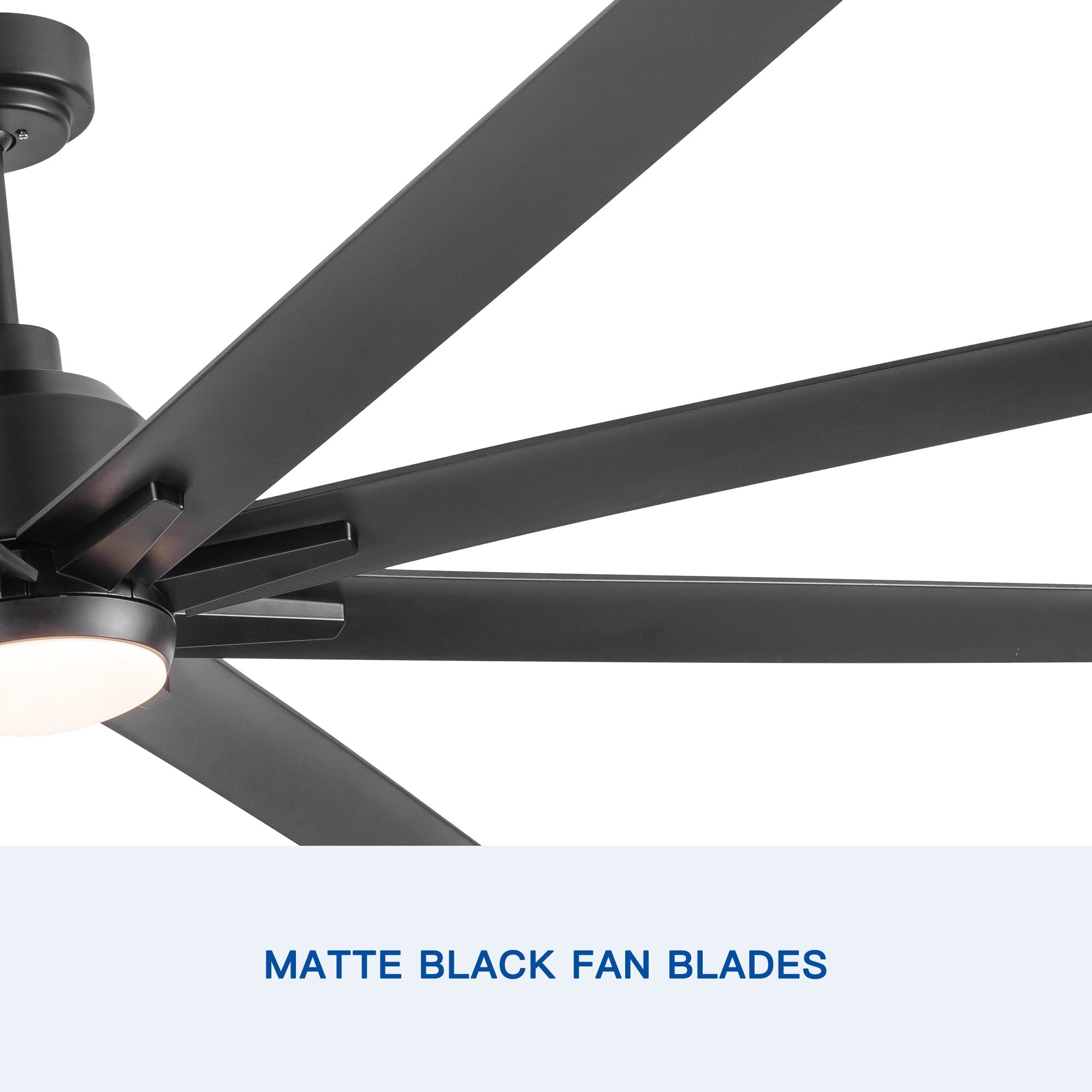 72" LED Ceiling Fan w/Black Blades - Integrated Light-American Furniture Outlet