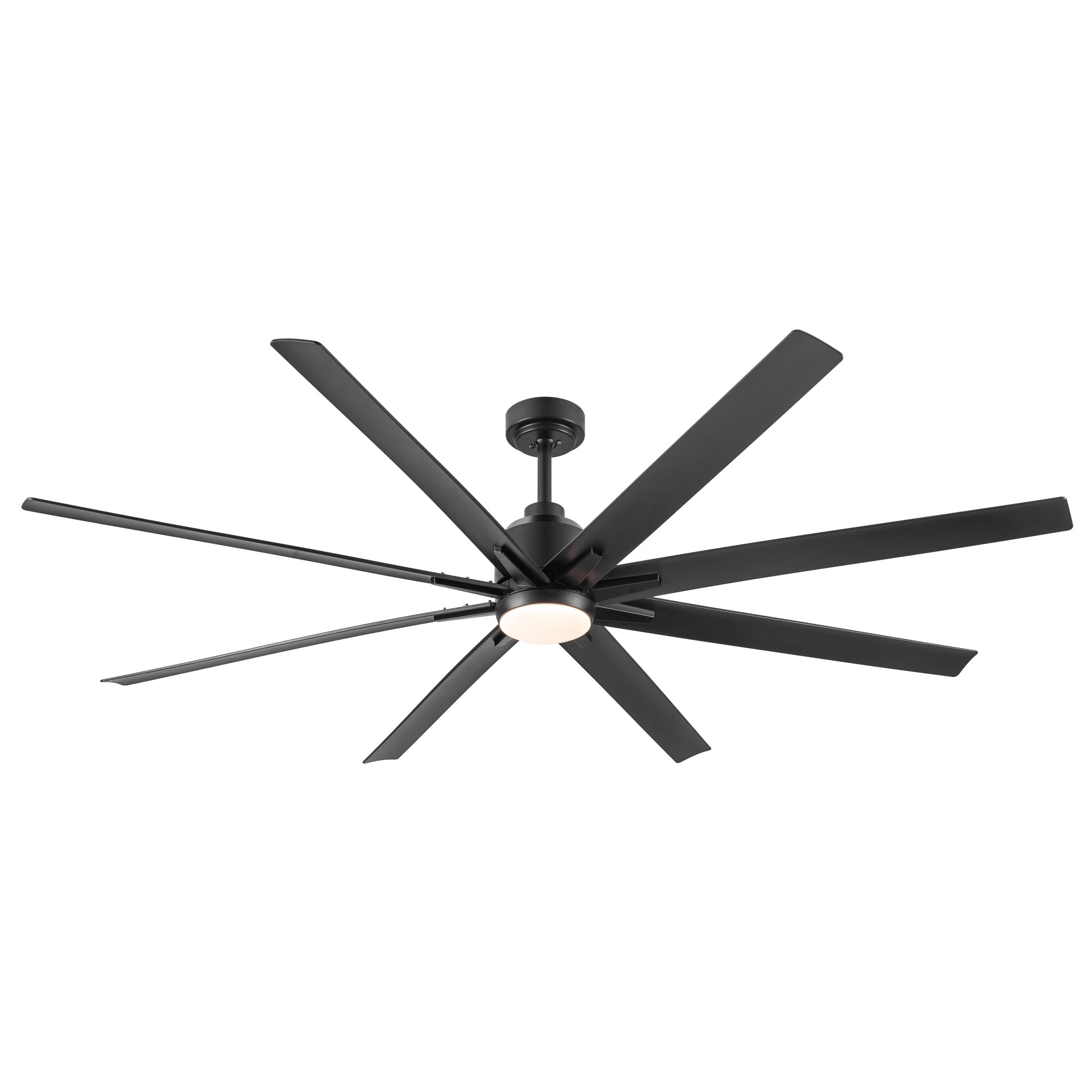 72" LED Ceiling Fan w/Black Blades - Integrated Light-American Furniture Outlet