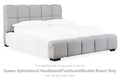 Grendusk - Queen Upholstered Headboard / Footboard / Bunkie Board - Light Gray