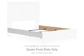 Bostwick Shoals - Queen Panel Rails - White