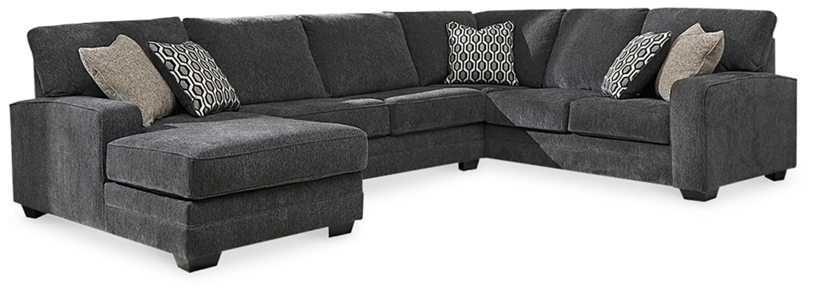Tracling Dark Gray Sectional - Modern & Cozy, Plush Cushions