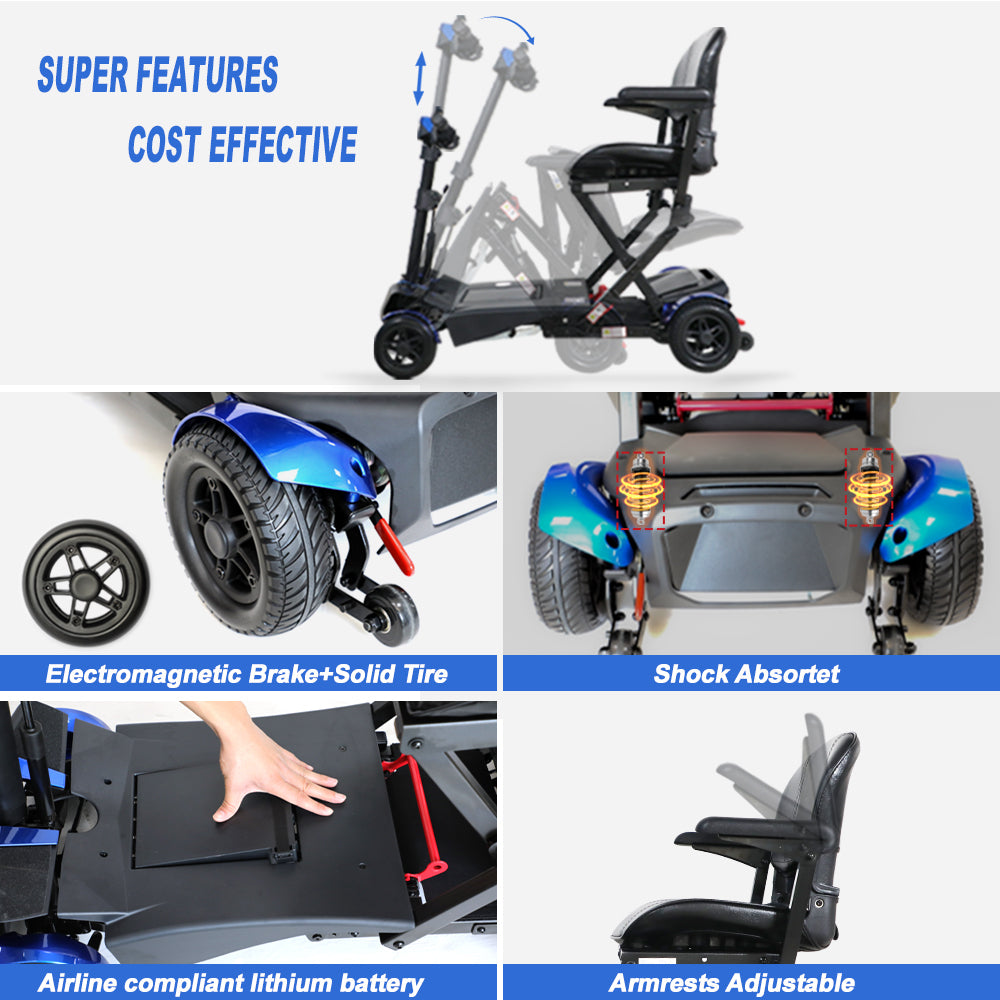 SOLAX Foldable Electric Mobility Scooter - Seniors