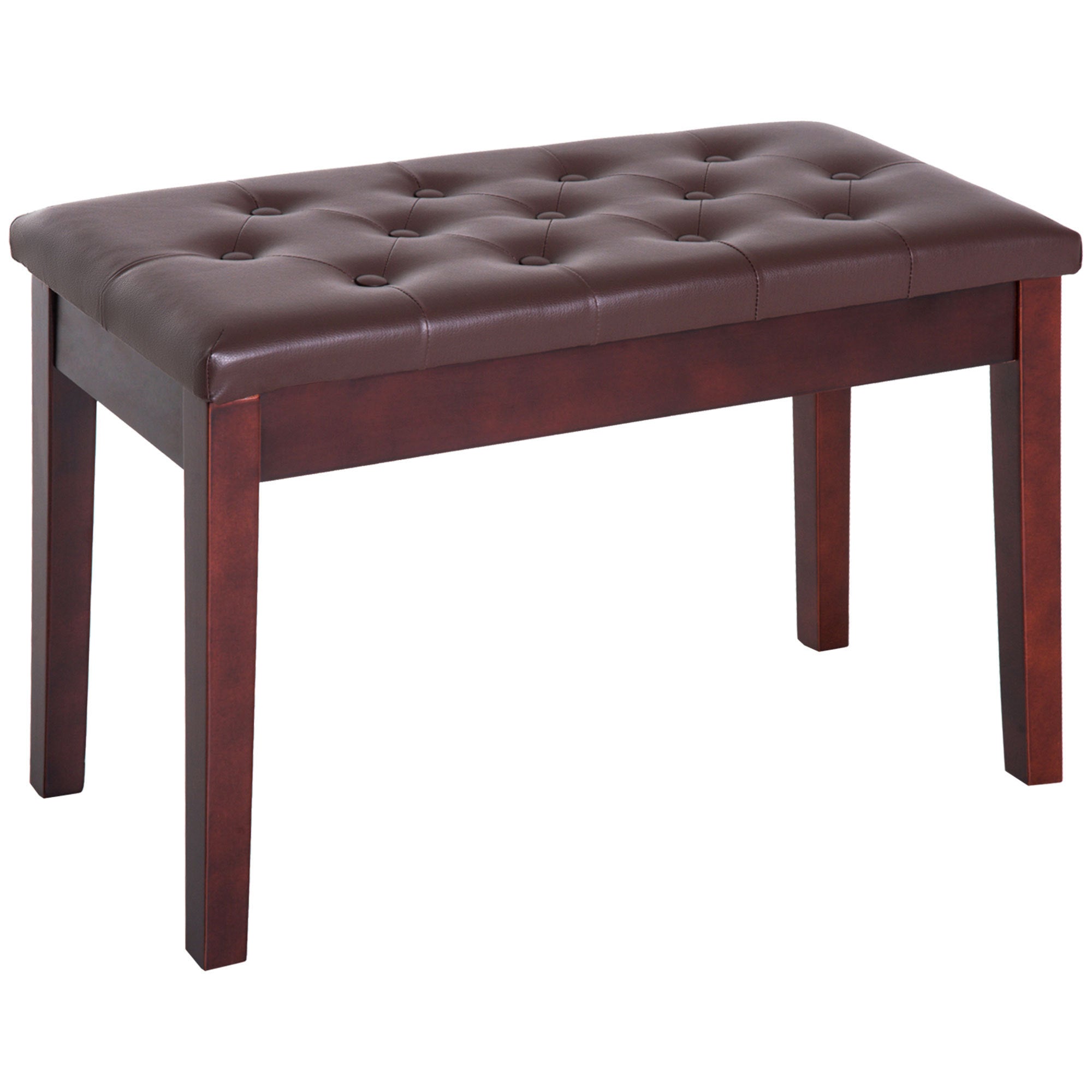 Duet Piano Bench - Faux Leather Padded Seat
