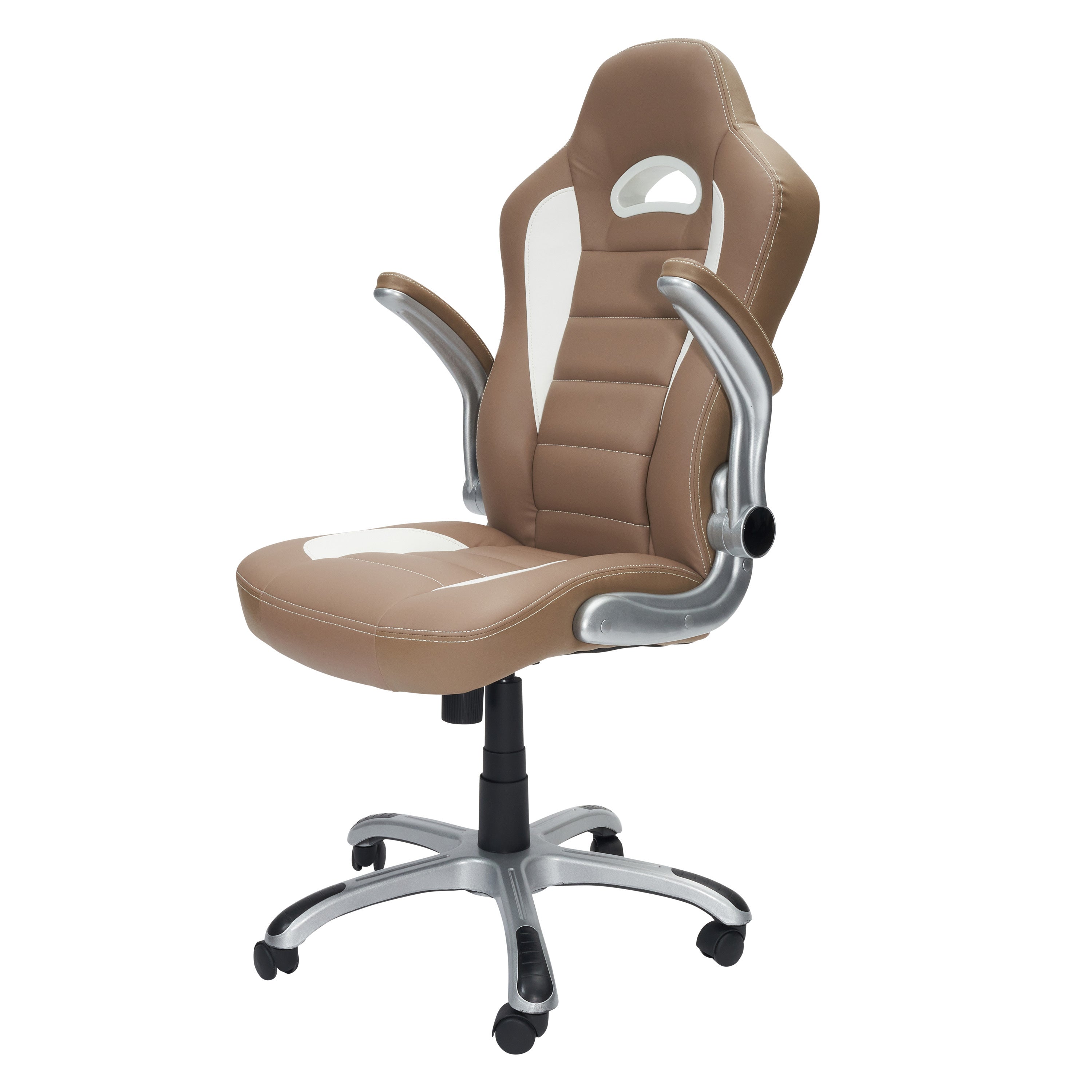 Sport Race Office Chair w/Flip-Up Arms